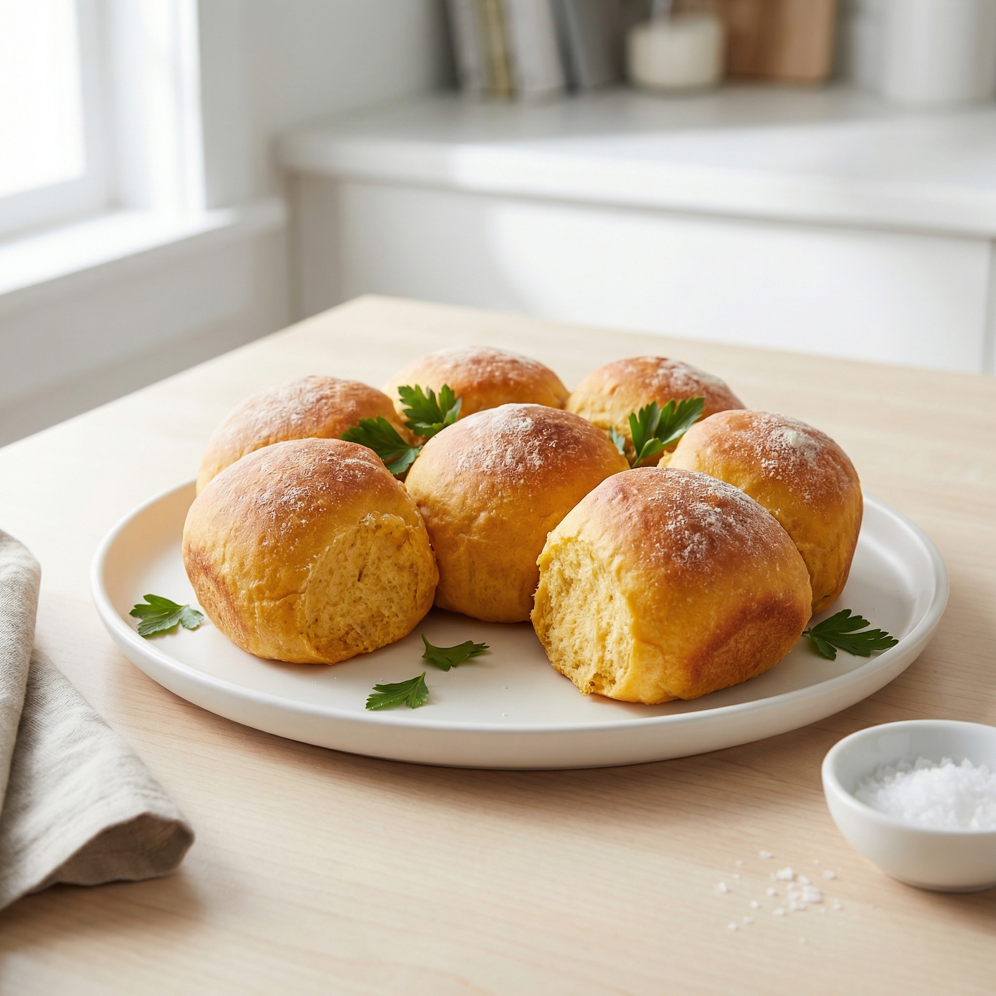 Blushing Refrigerator Dinner Rolls