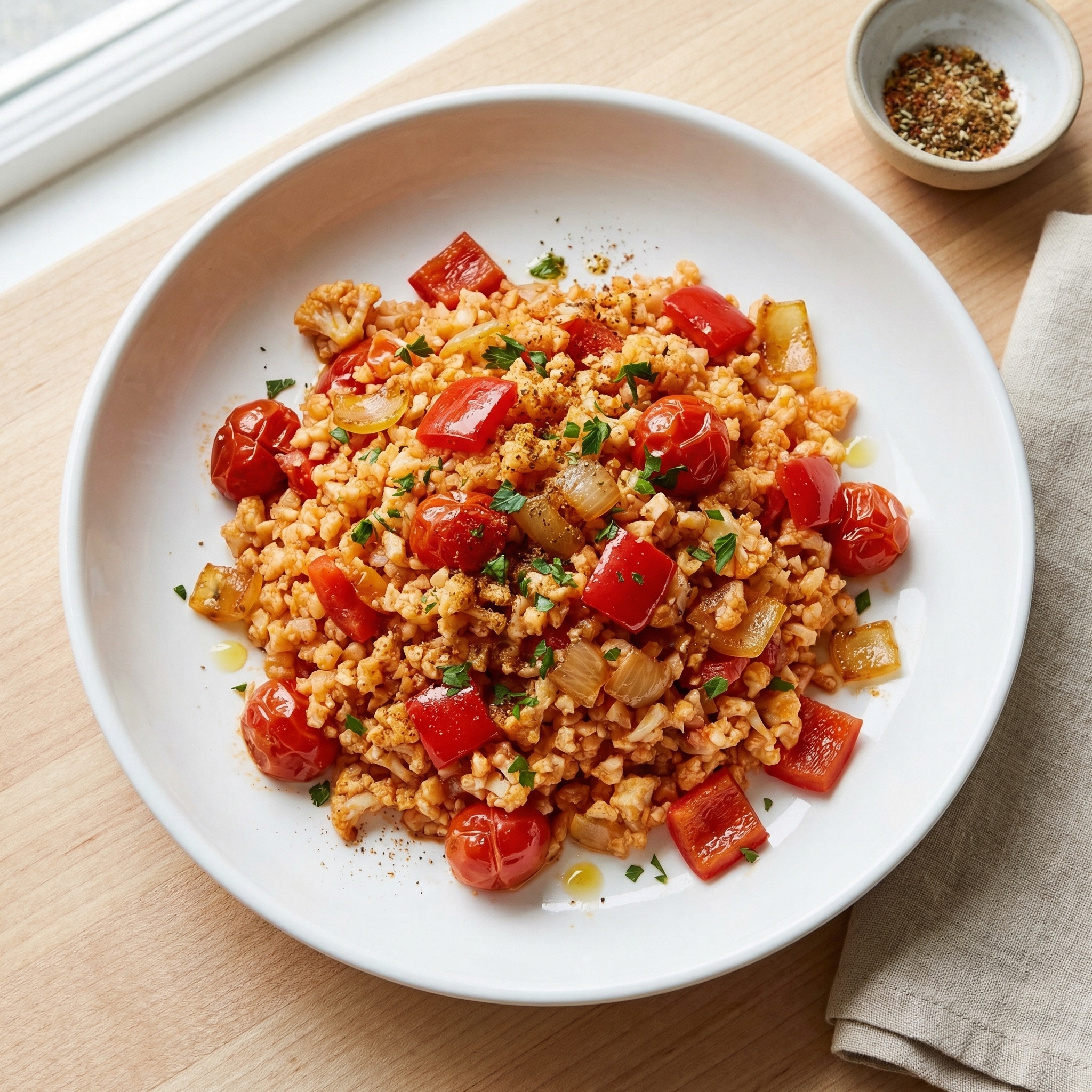 Spanish-Style Cauliflower Rice
