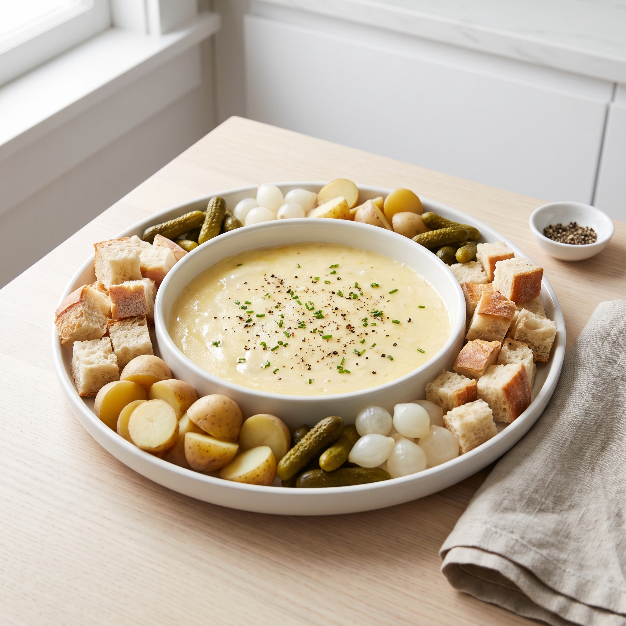 Traditional Swiss Cheese Fondue