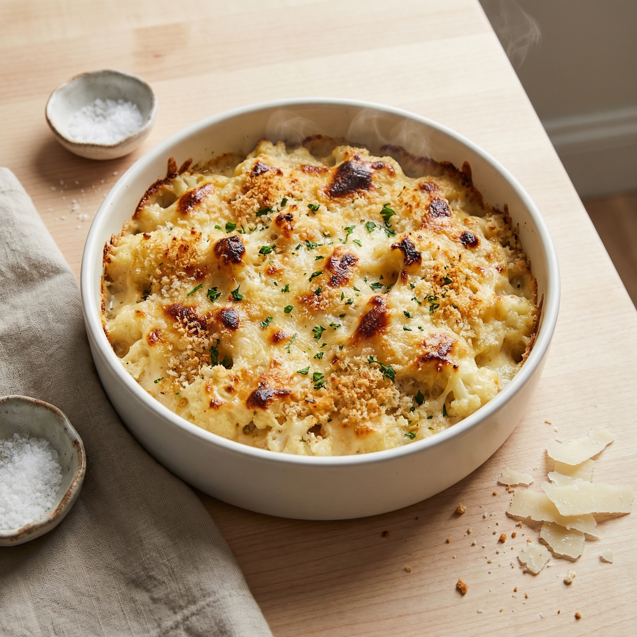 Cauliflower Gratin with Truffled Pecorino
