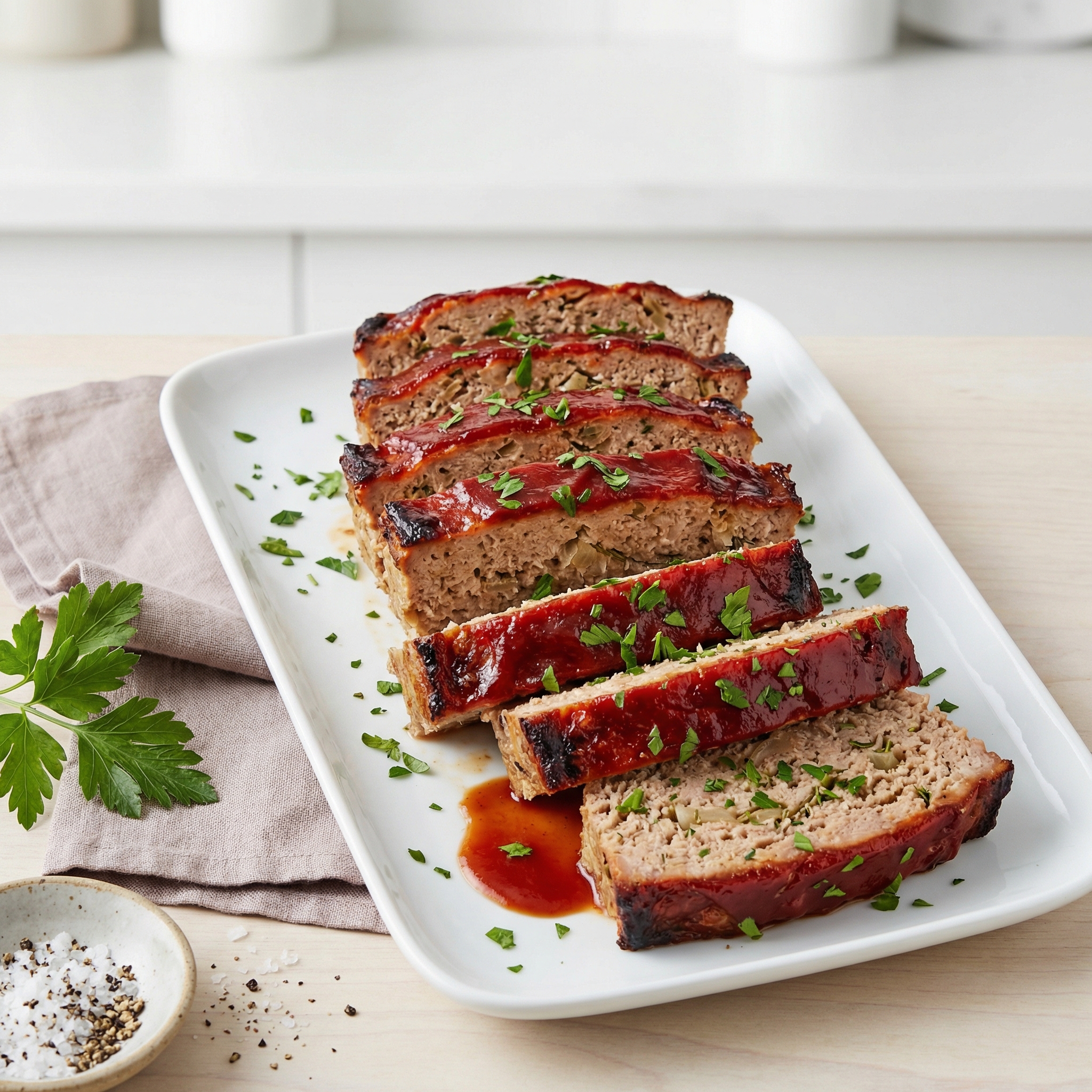 Mixed Turkey and Beef Meatloaf with Ketchup Glaze