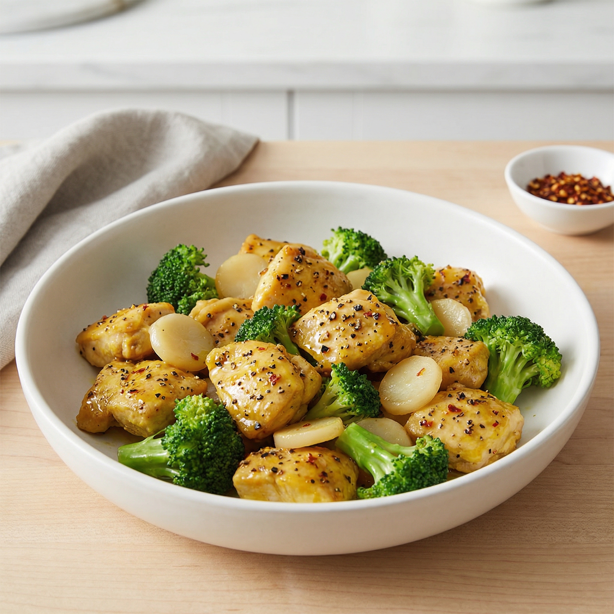 Broccoli and Turmeric Black Pepper Chicken