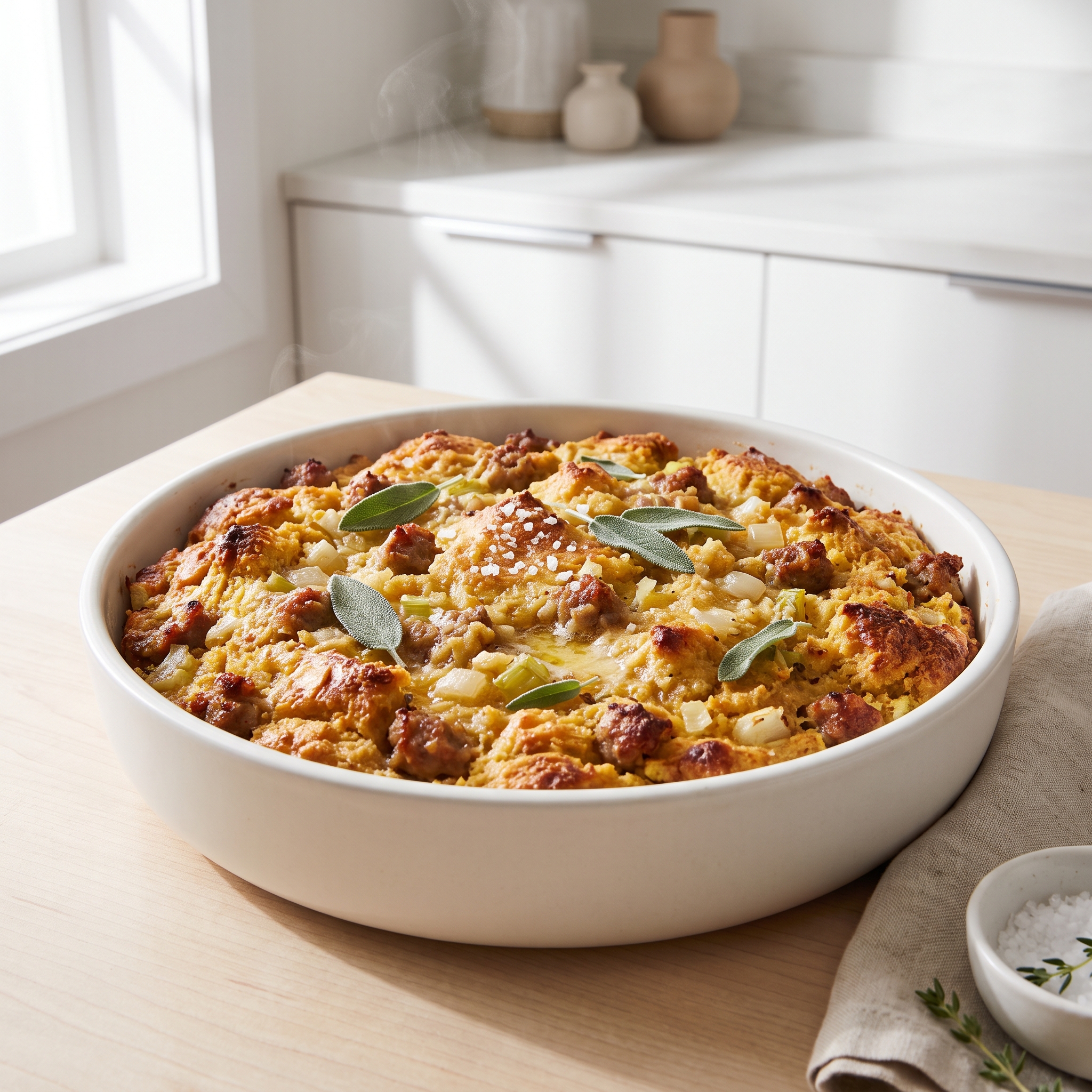 Ultimate Cornbread and Sausage Stuffing