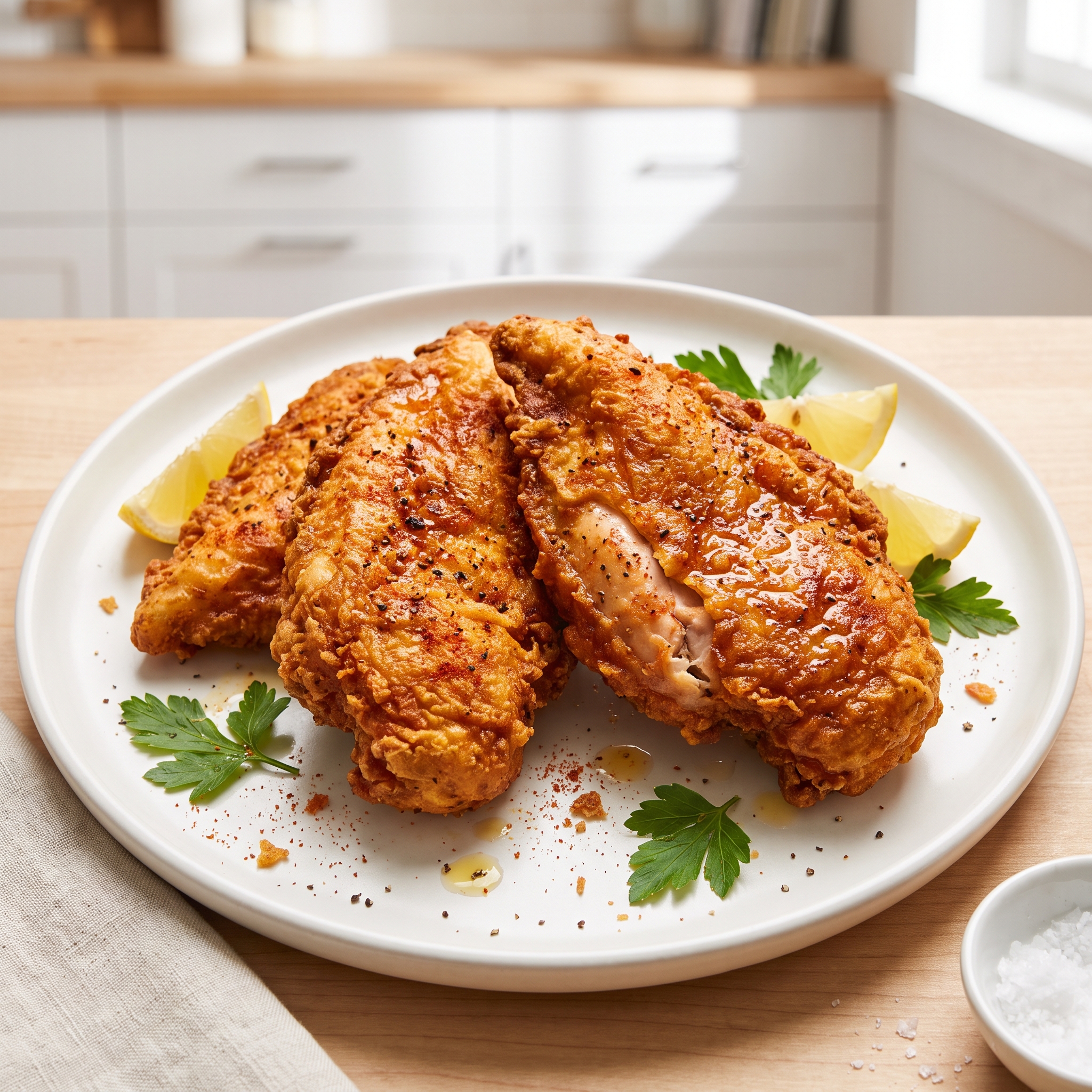 Ultimate Crispy Fried Chicken Breasts