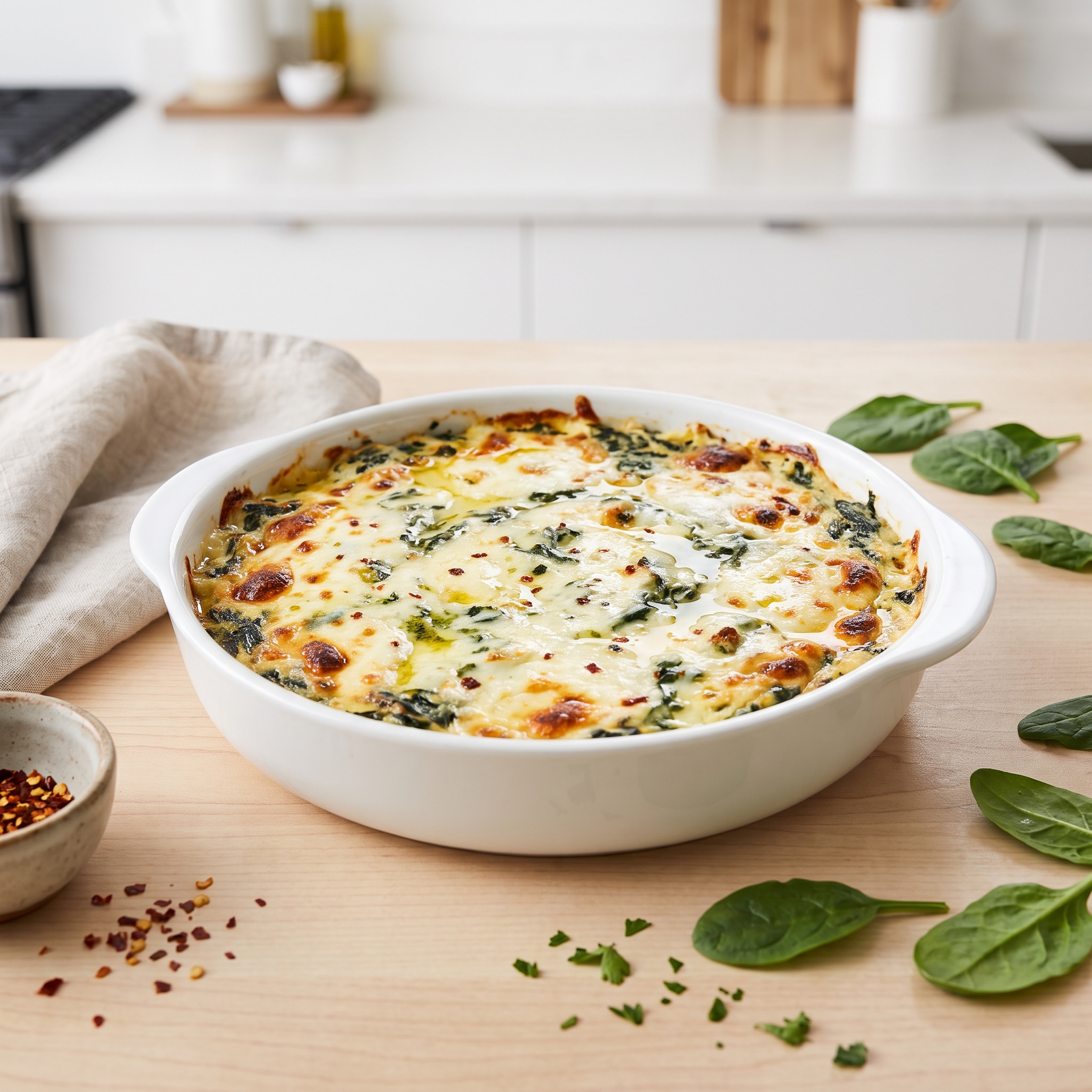 Ultra-Creamy Four-Cheese Spinach Dip