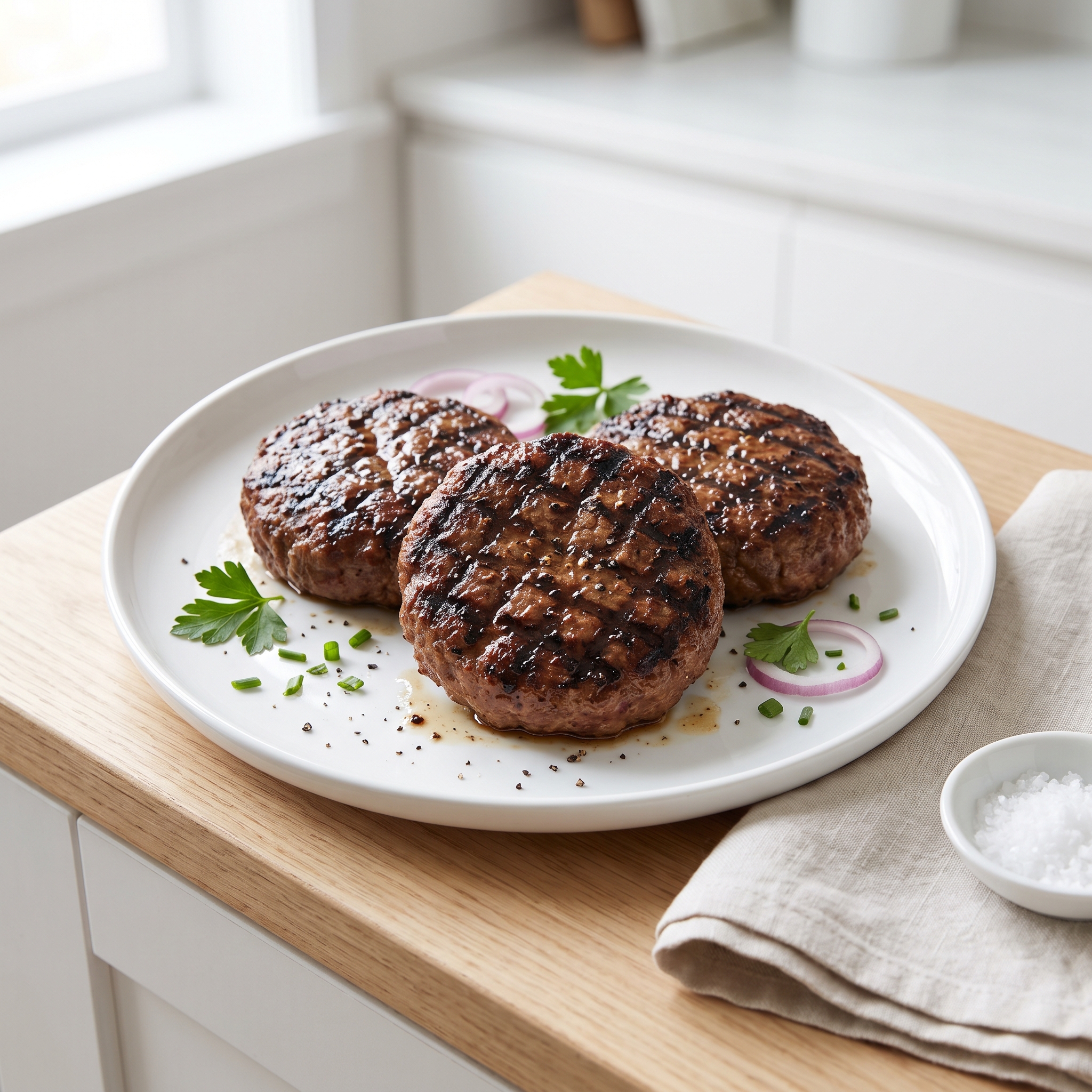 Ultra-Juicy Beer-Marinated Hamburgers