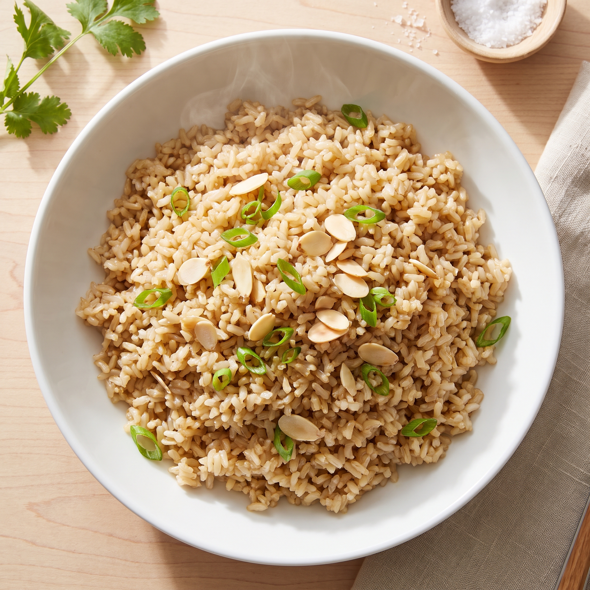 Umami Brown Rice Pilaf
