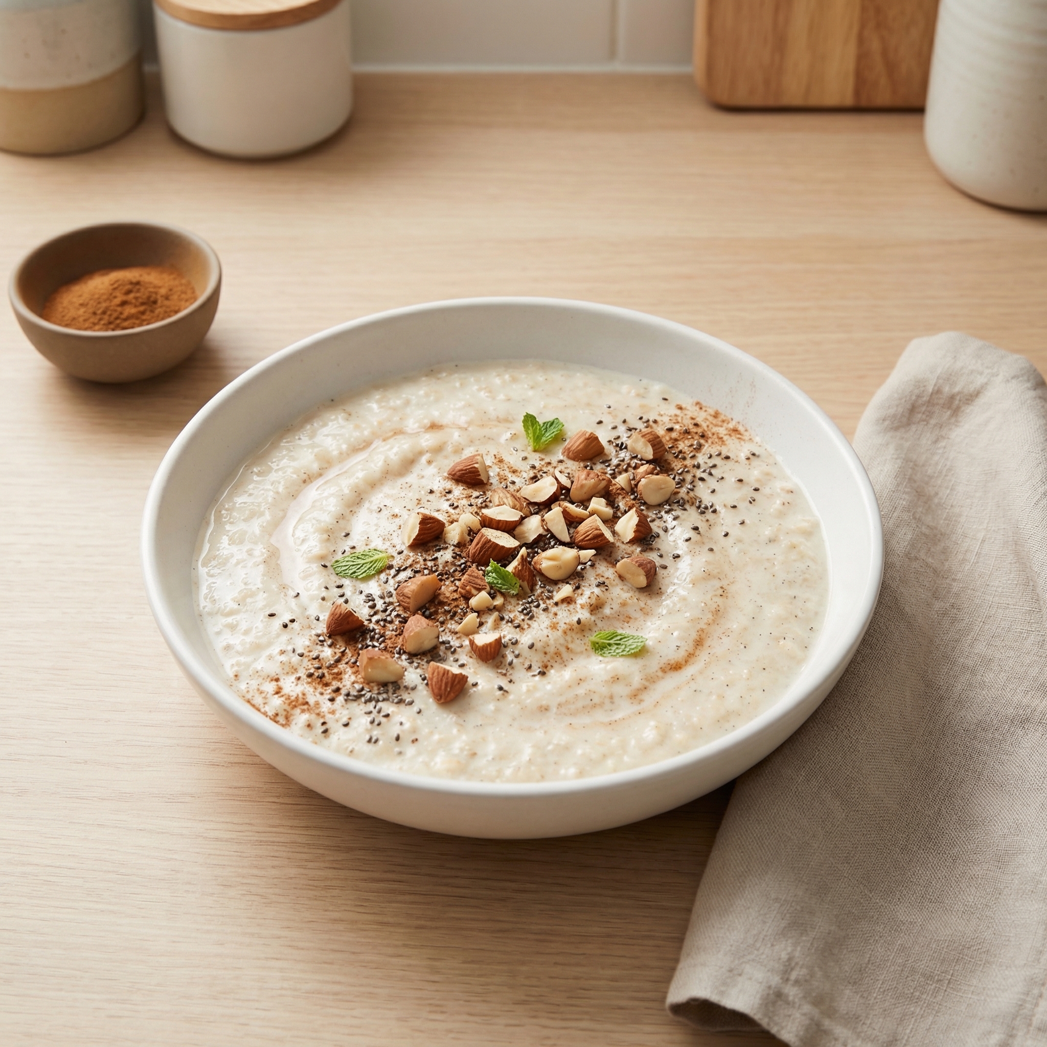 Vanilla Nut Chia Oatmeal (Vegan)