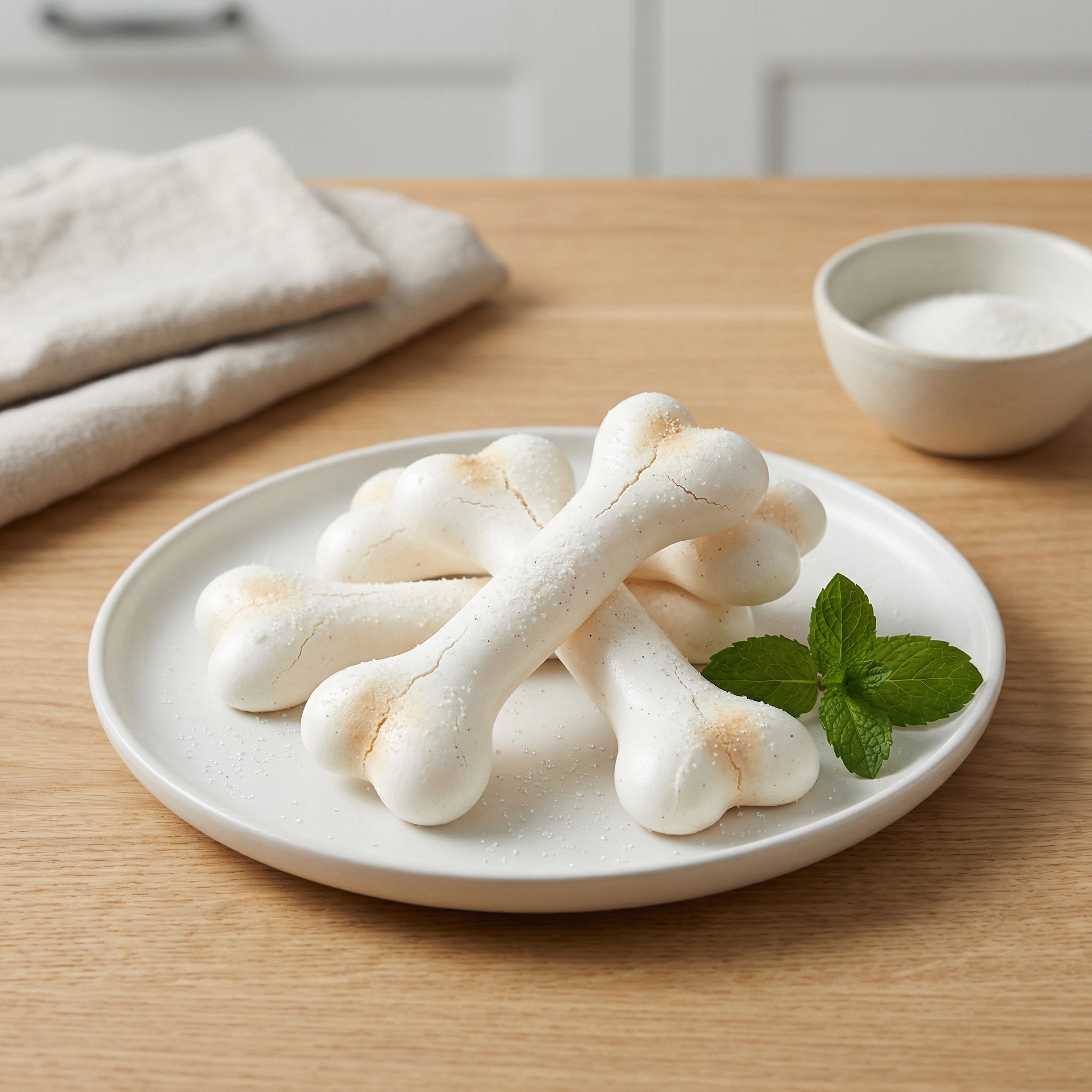 Vanilla Meringue Bone Cookies