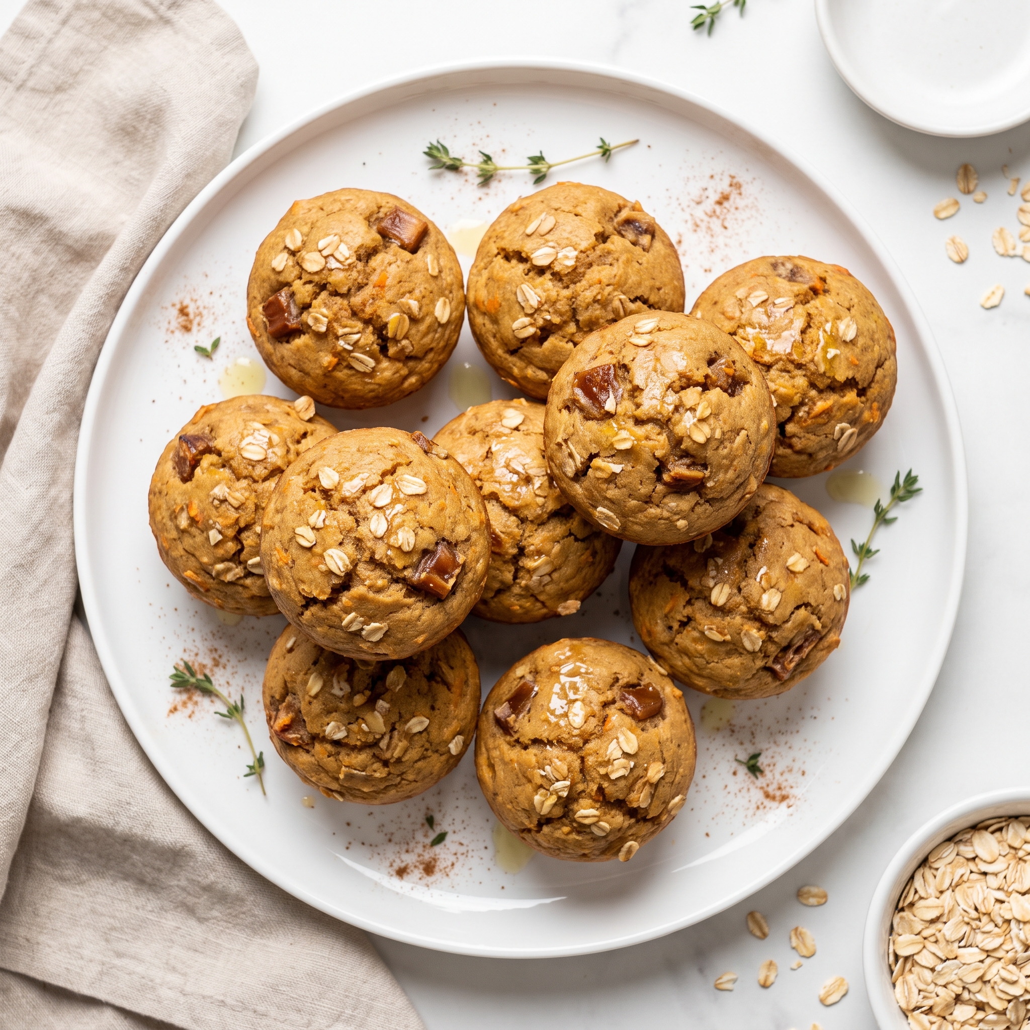 Vegan Date Sweet Potato Muffins
