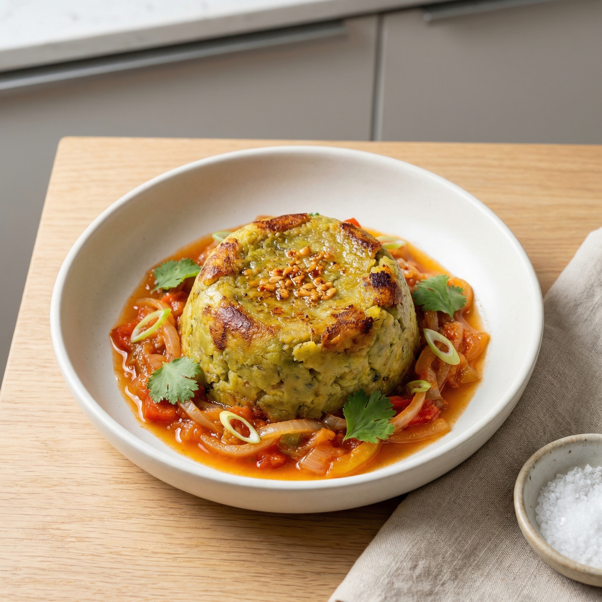Vegan Mofongo (Fried Mashed Plantains)