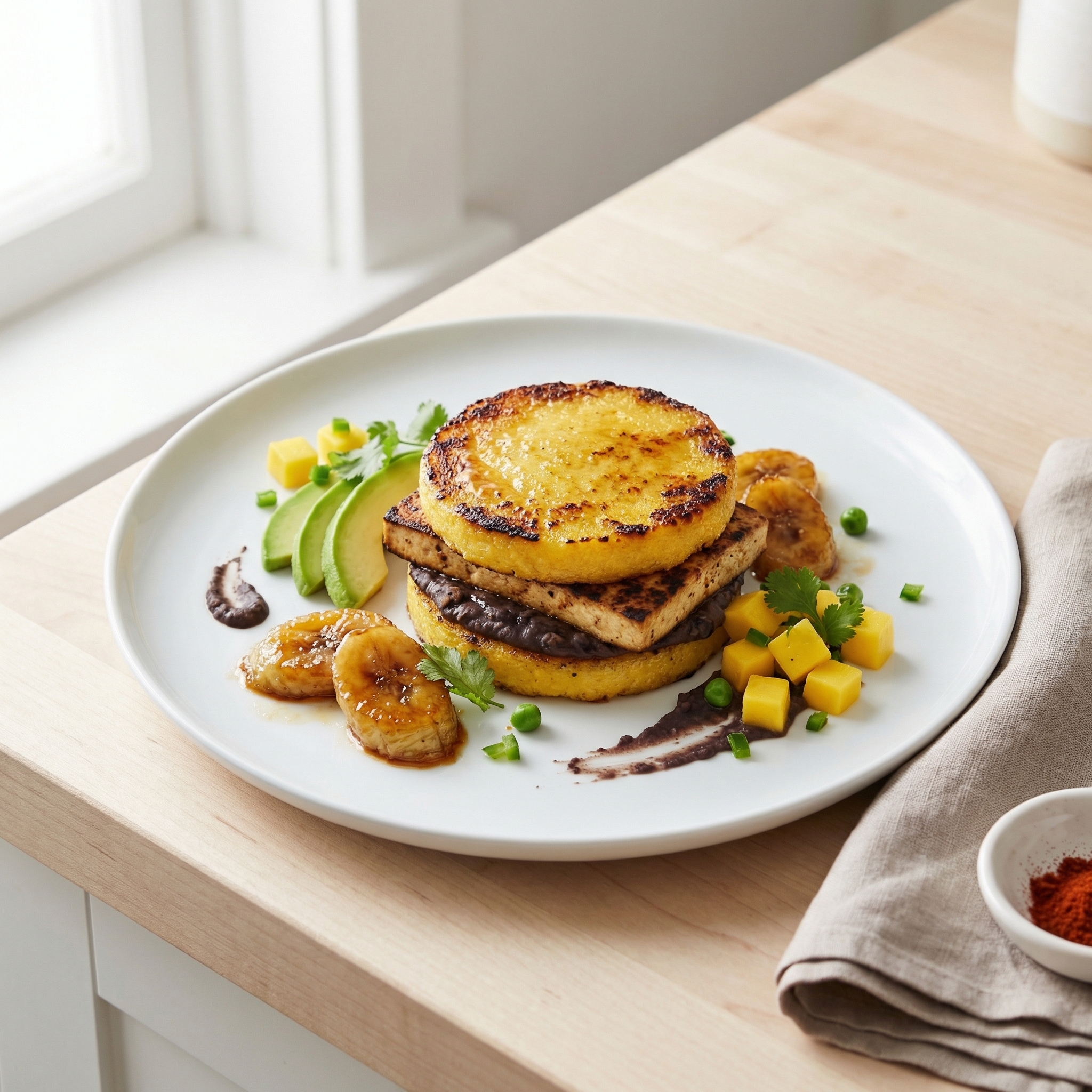 Plant-Based Arepas with Polenta