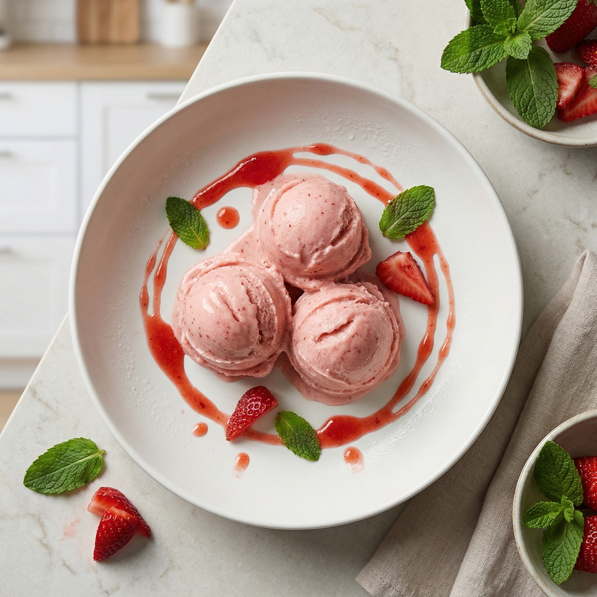 Vegan Strawberry Gelato