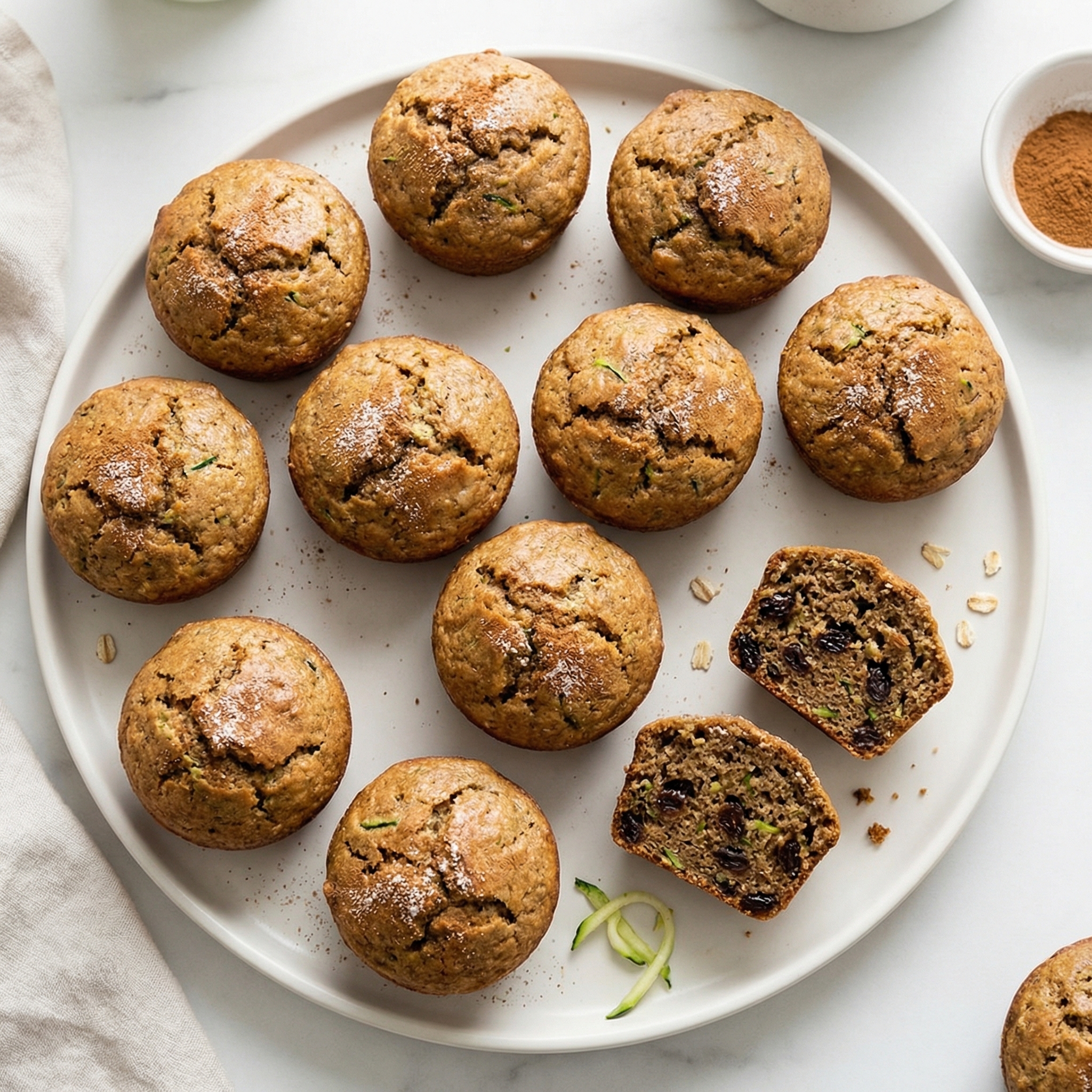 Plant-Based Zucchini Bread Muffins