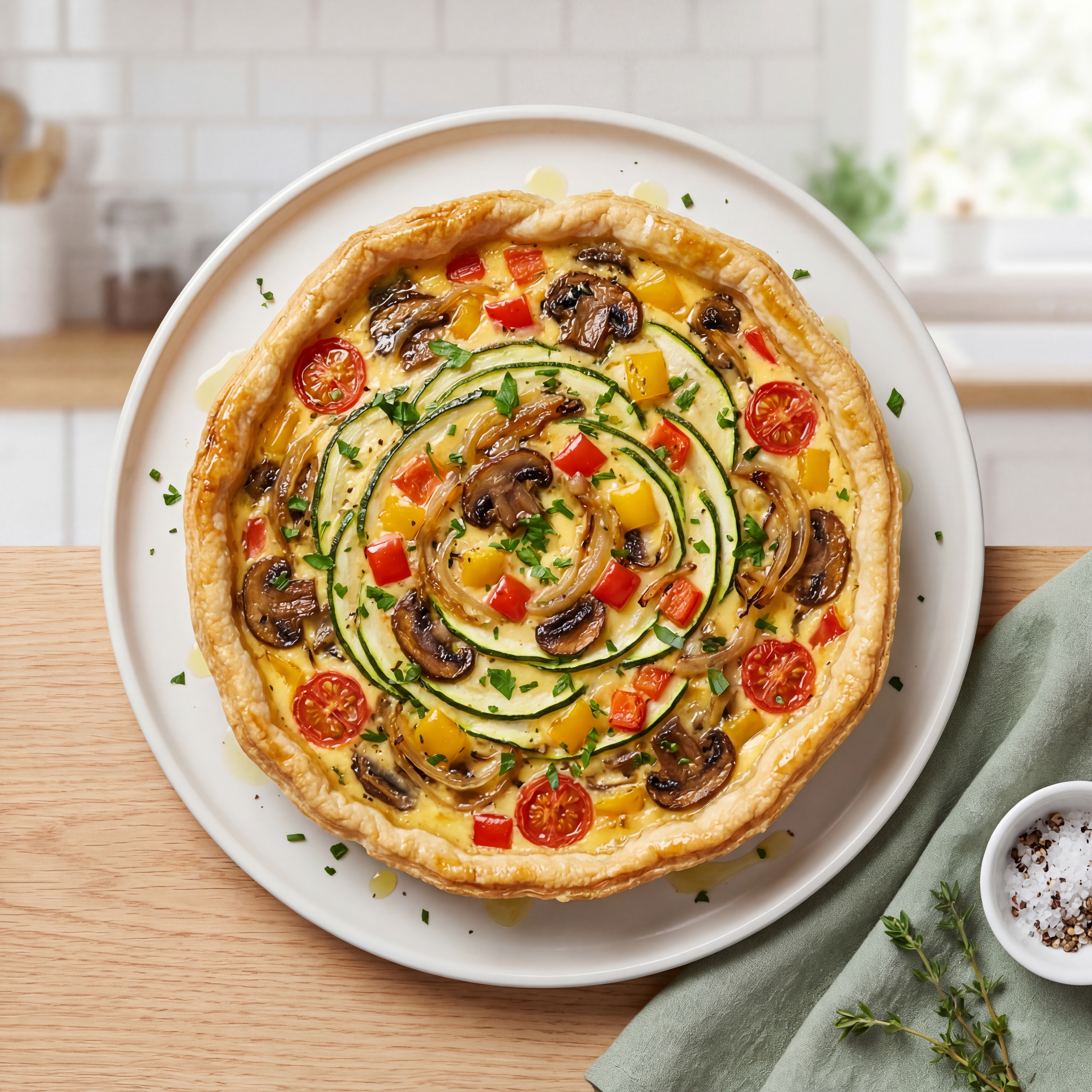 Loaded Vegetarian Quiche