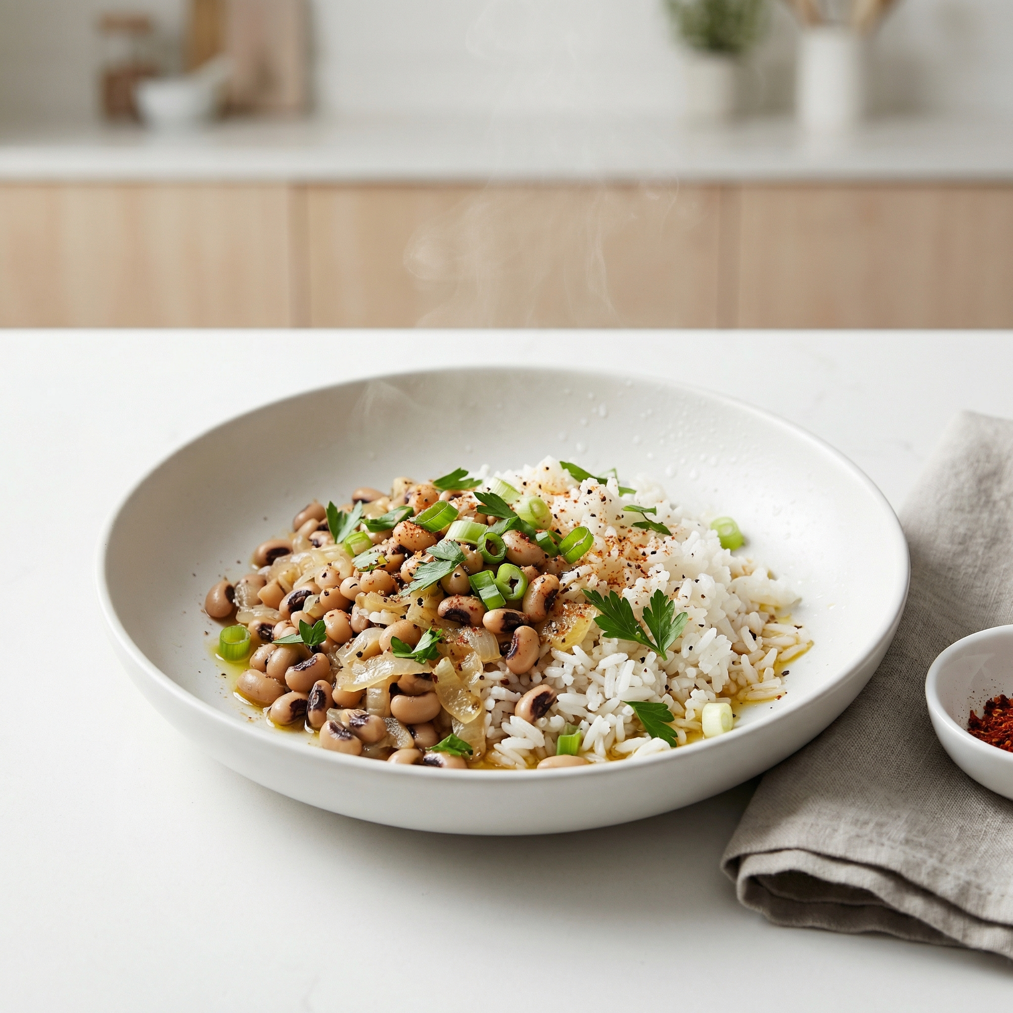 Meatless Hoppin' John with Black‑Eyed Peas