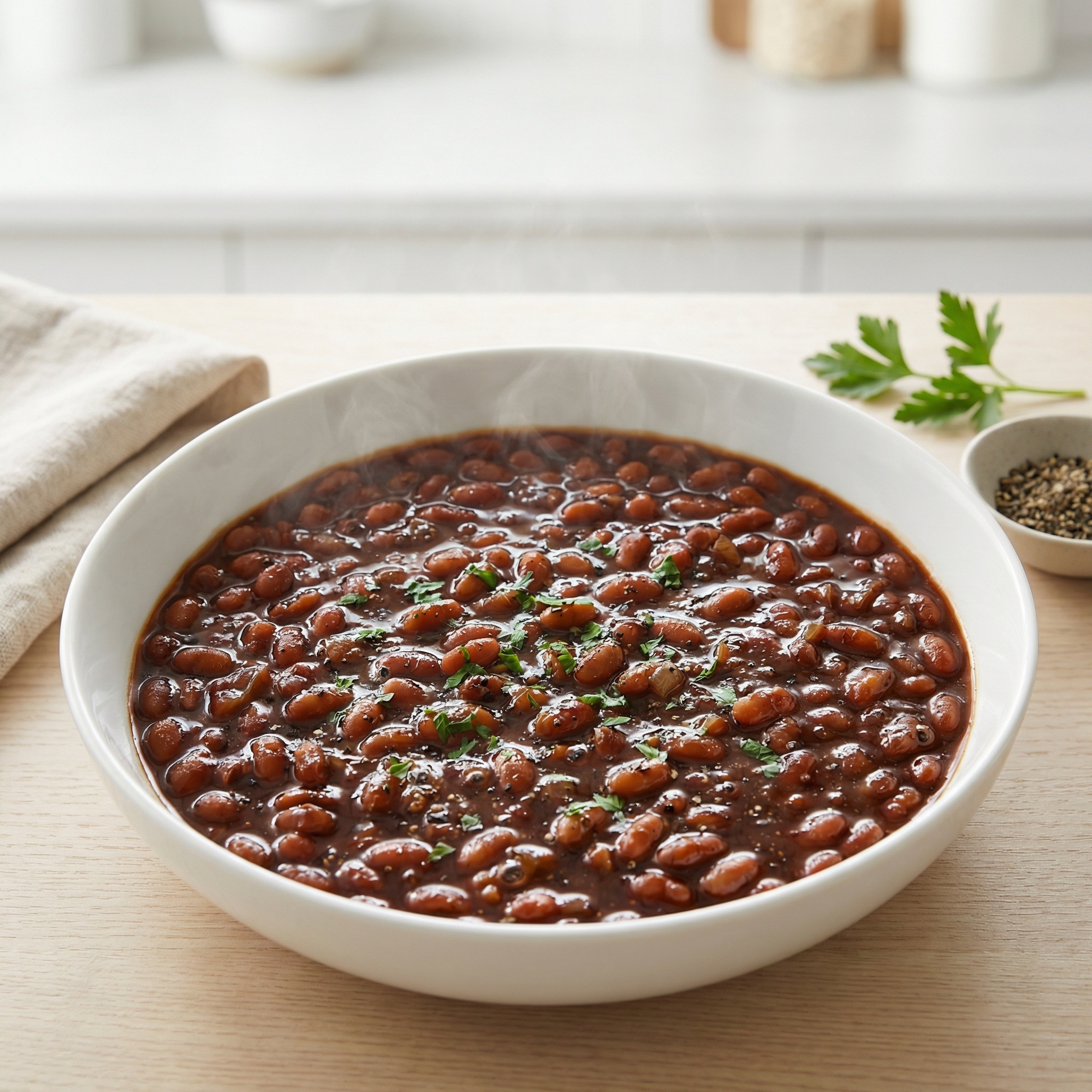 Slow Cooker Vegetarian Baked Beans with Kombu