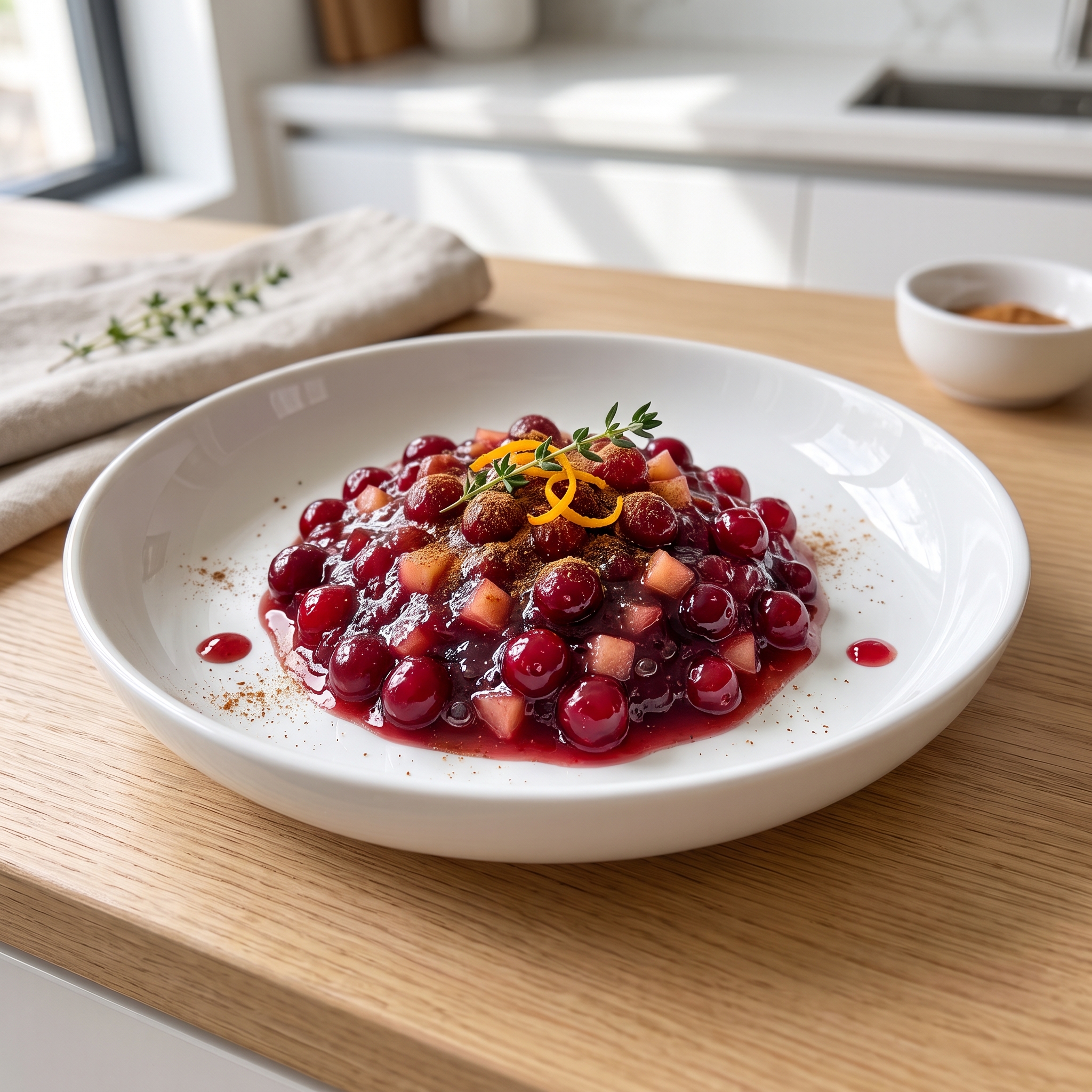 Warm-Spiced Cranberry Apple Chutney