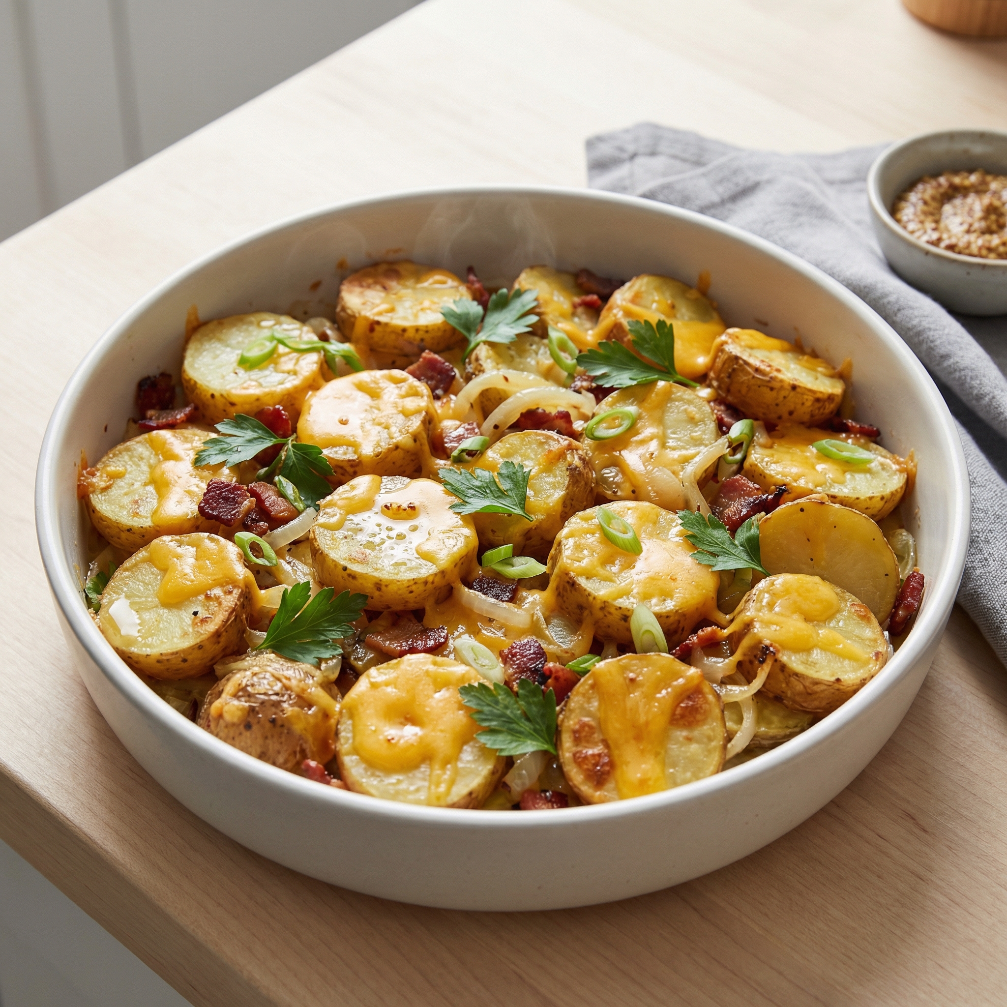 Warm German-Style Potato Salad Bake