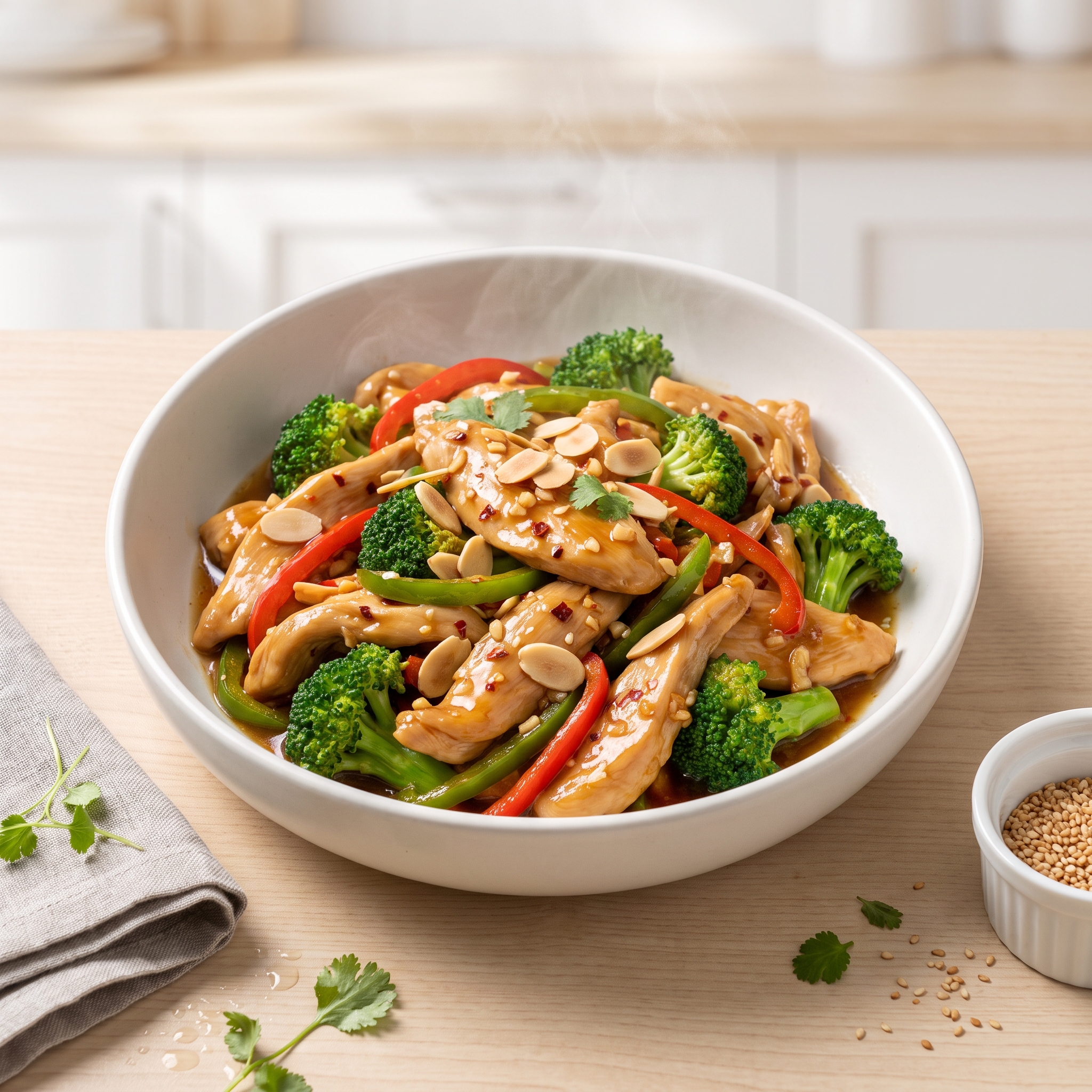 Weeknight Chicken & Broccoli Skillet Stir-Fry
