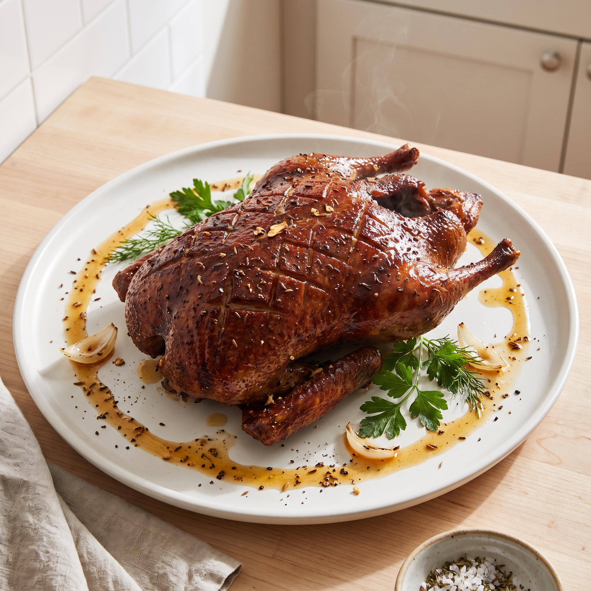 Windy City Roast Duck with Caraway