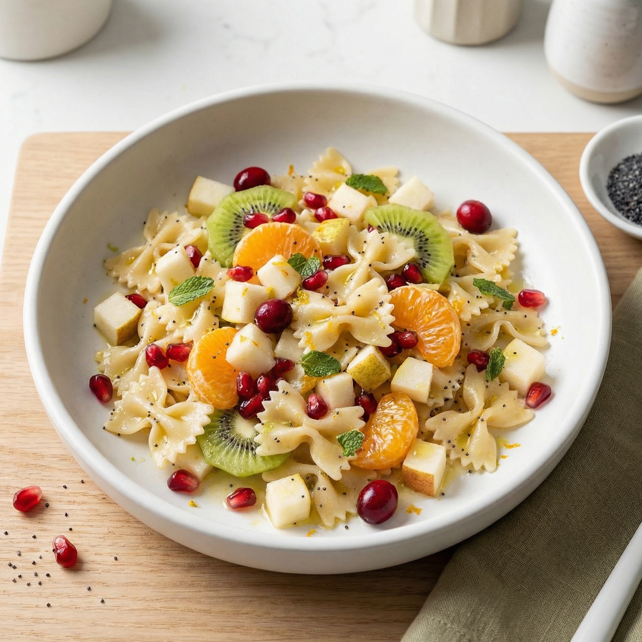 Winter Fruit and Pasta Salad