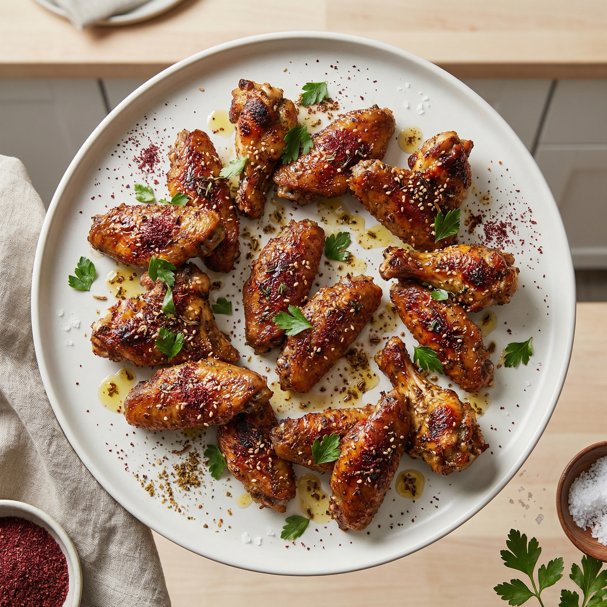 Middle Eastern Za’atar-Spiced Chicken Wings