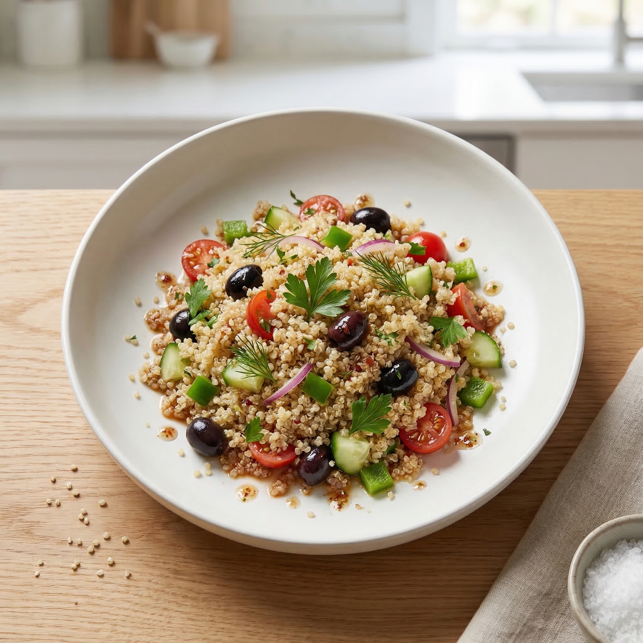 Quinoa Vegetable Salad with Tangy Vinaigrette
