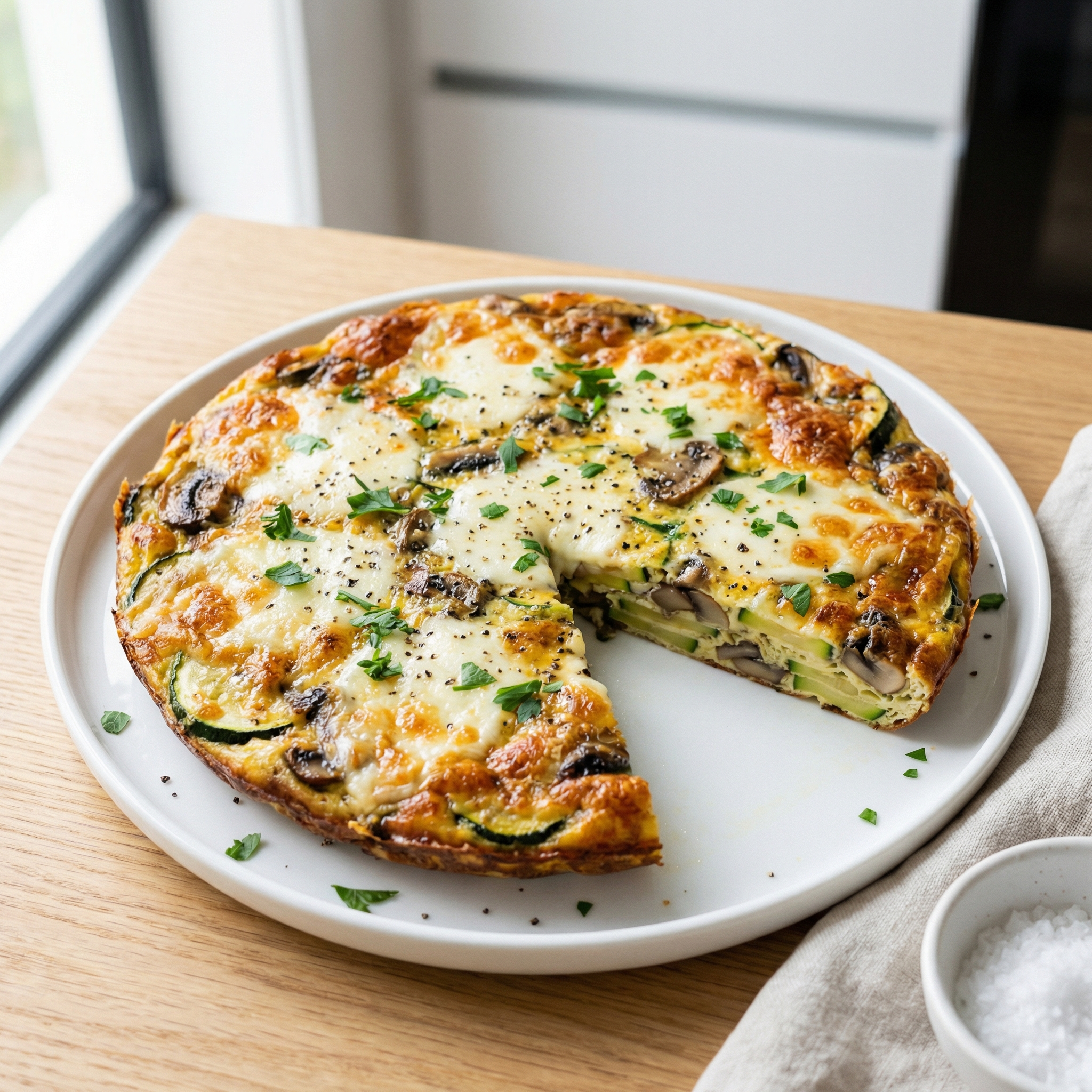 Zucchini and Mushroom Frittata