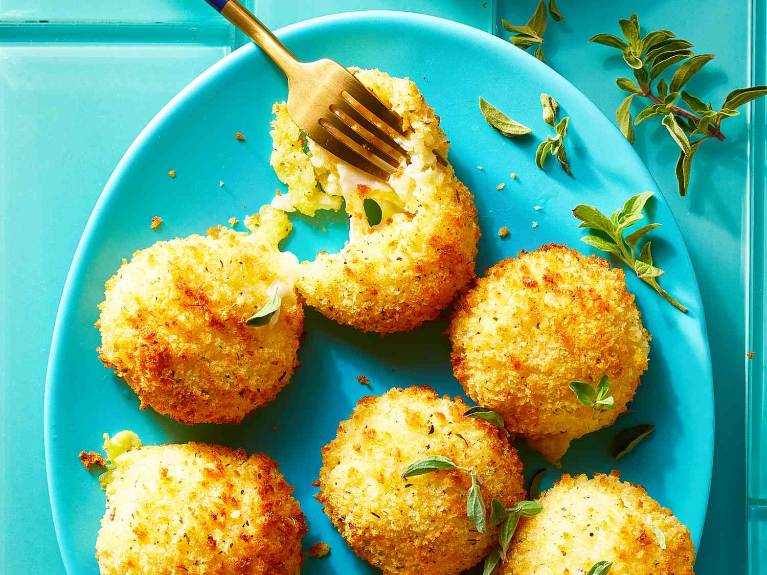 Air-Fried Mozzarella Arancini