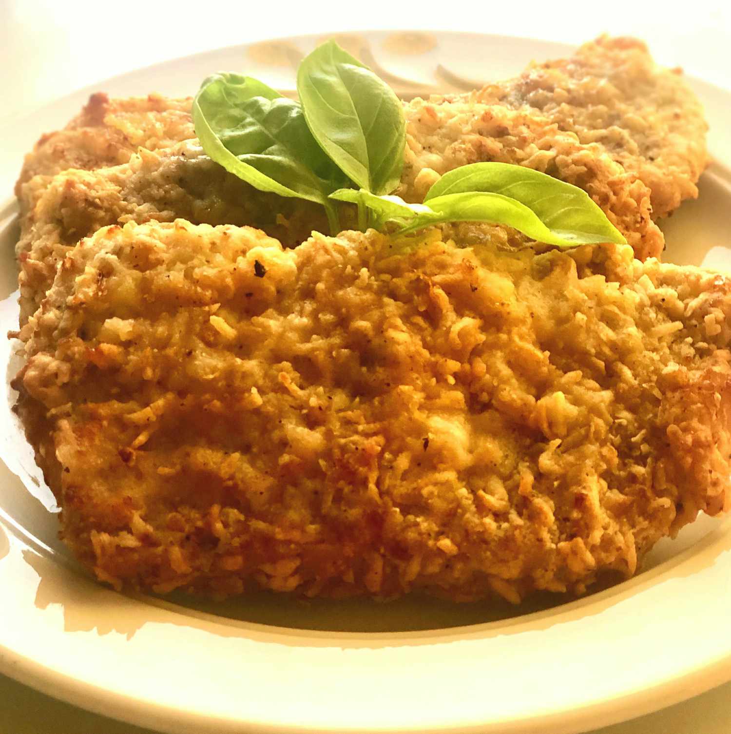 Keto Air-Fried Pork Chops with Parmesan-Almond Crust