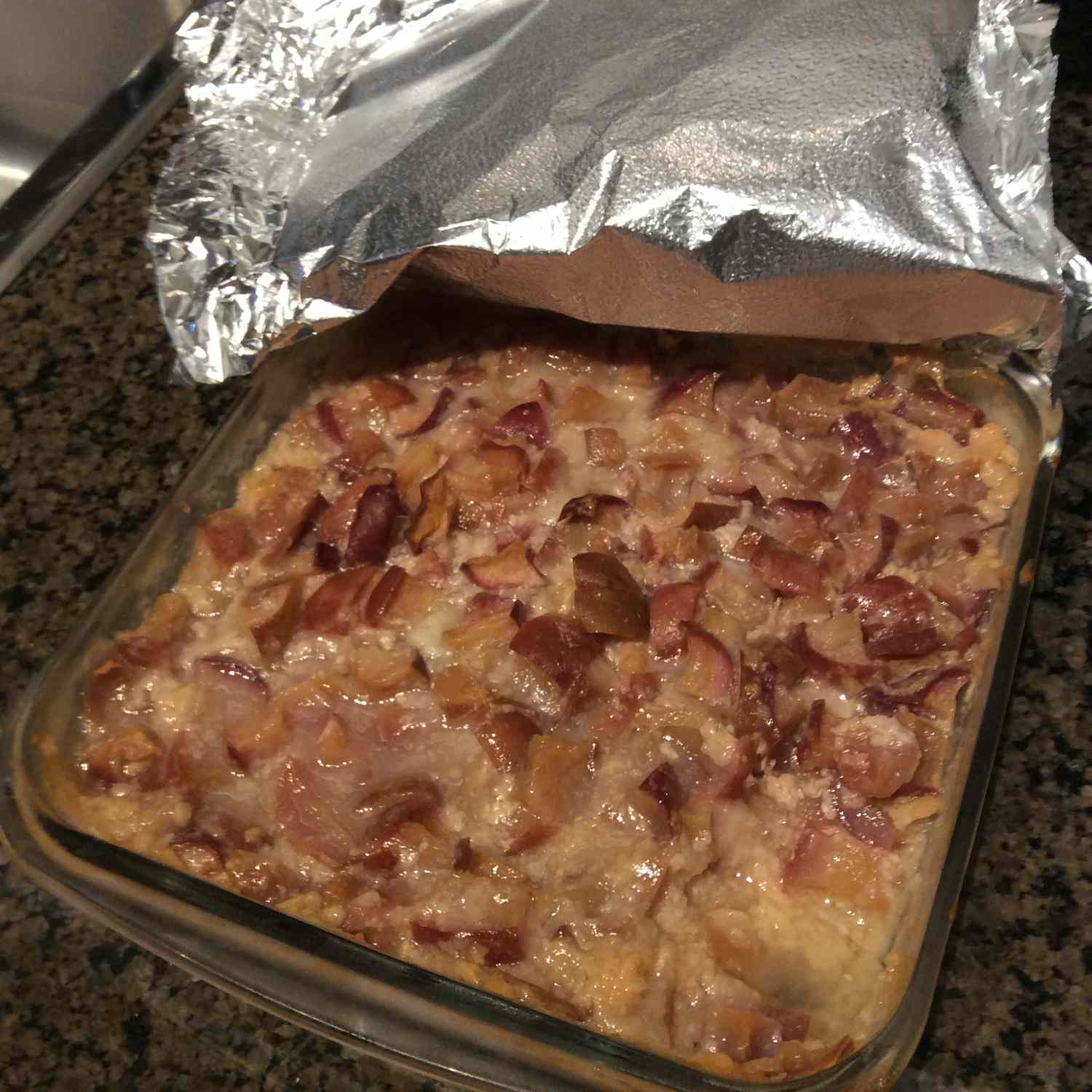 Baked Apple Custard Pudding