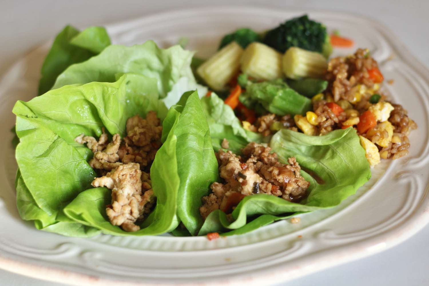 Chicken Lettuce Cups with Hoisin-Sriracha