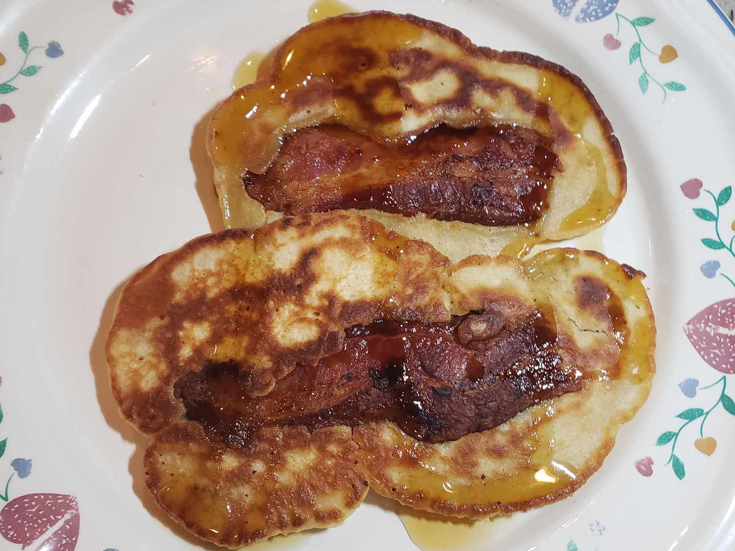 Cinnamon Bacon-Stuffed Pancakes