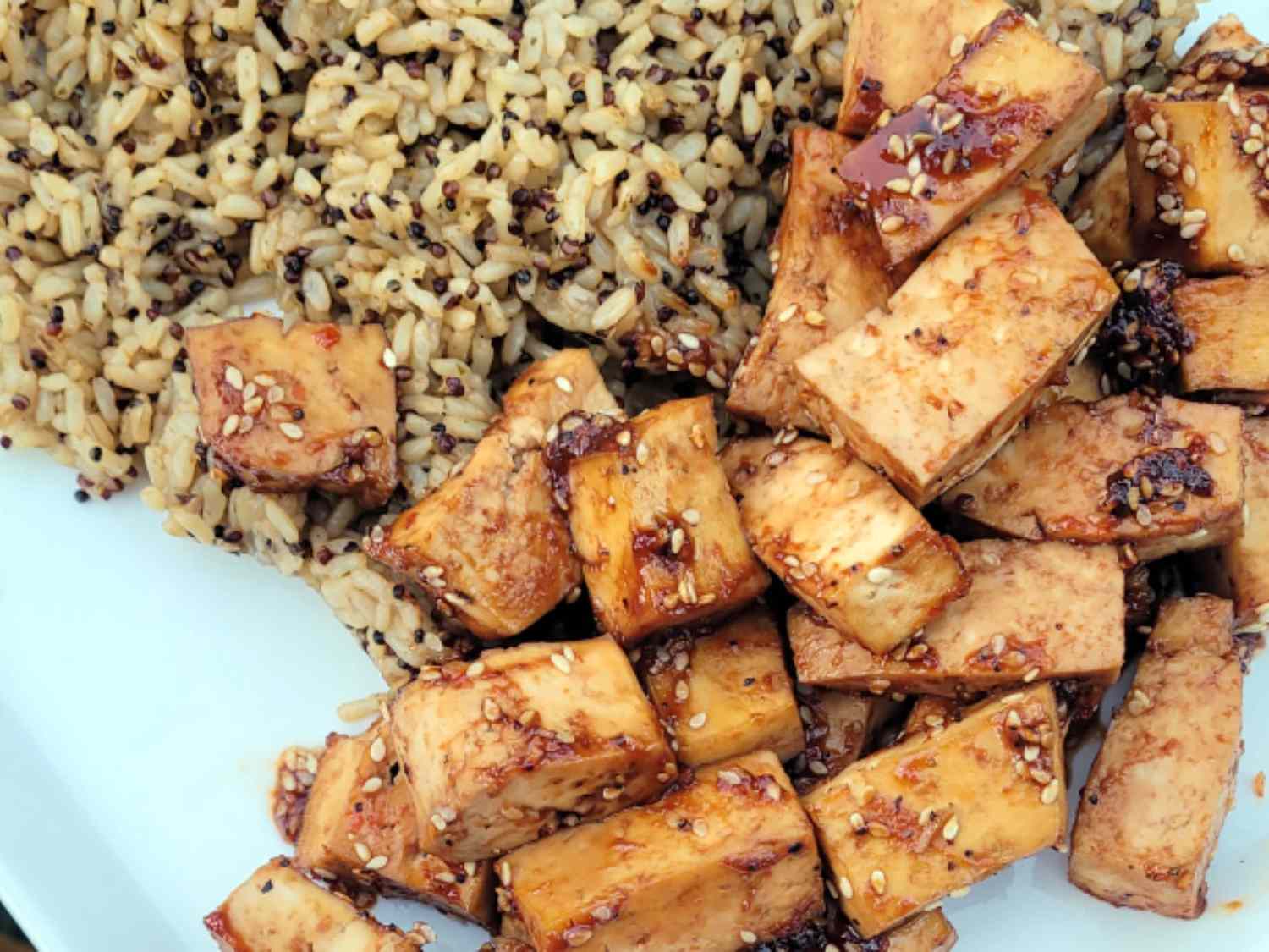 Oven-Roasted Tofu Cubes