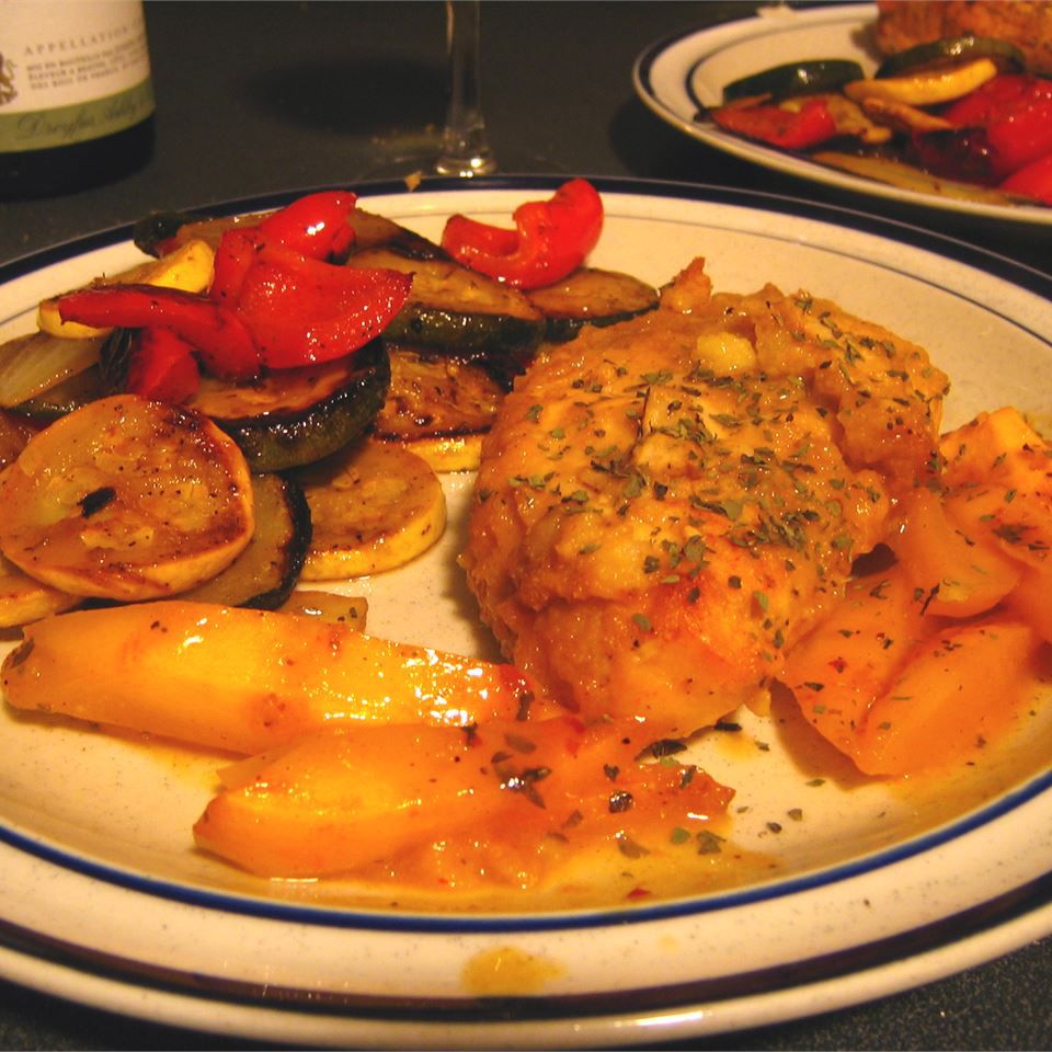 Island-Style Chicken with Grapefruit and Nectarine