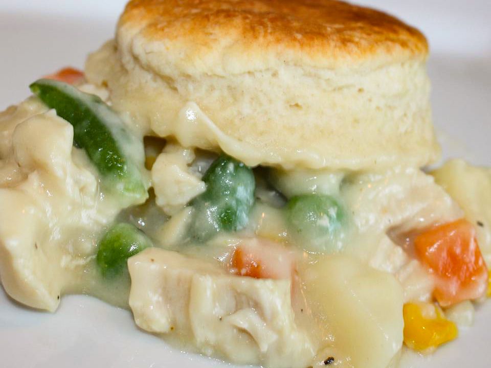 Creamy Chicken Biscuit Casserole