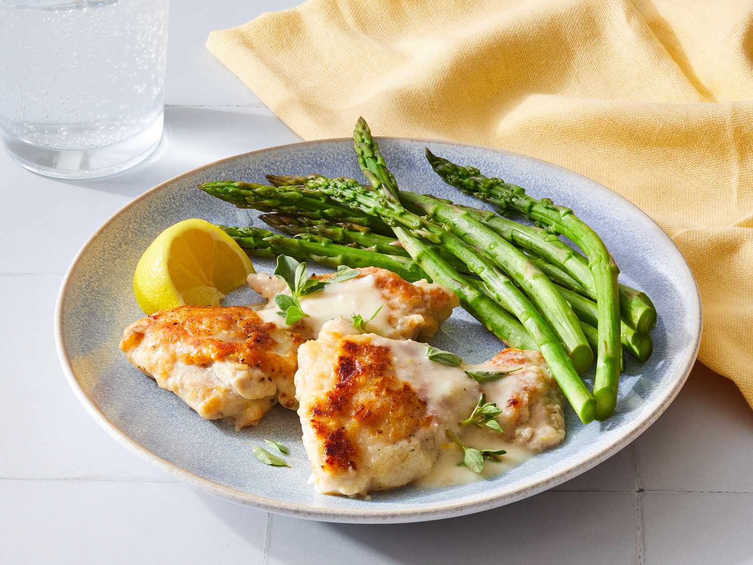 Lemon-Parmesan Cream Sauce Chicken Thighs