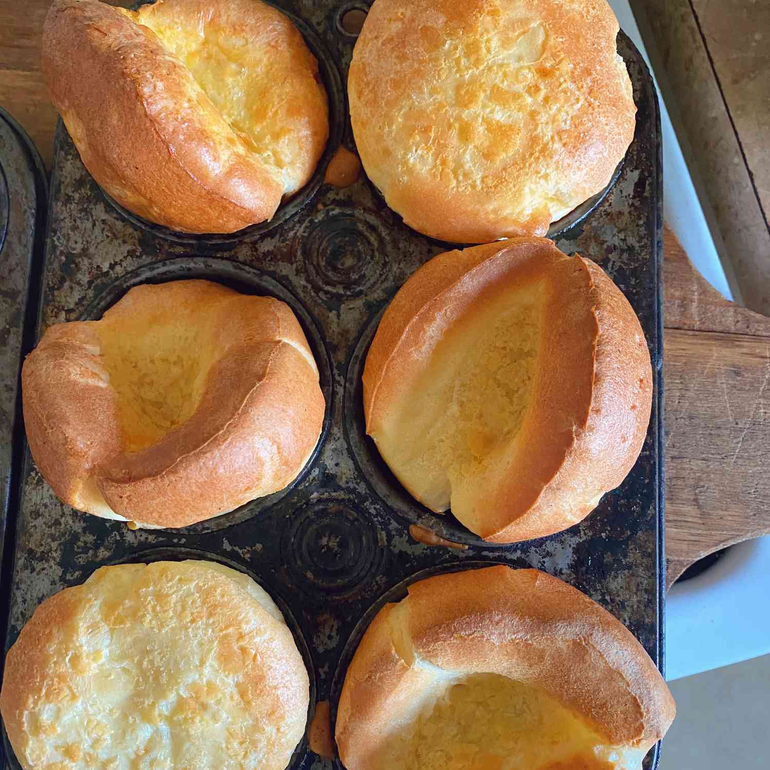 Crisp, Buttery Popovers with Tender Centers