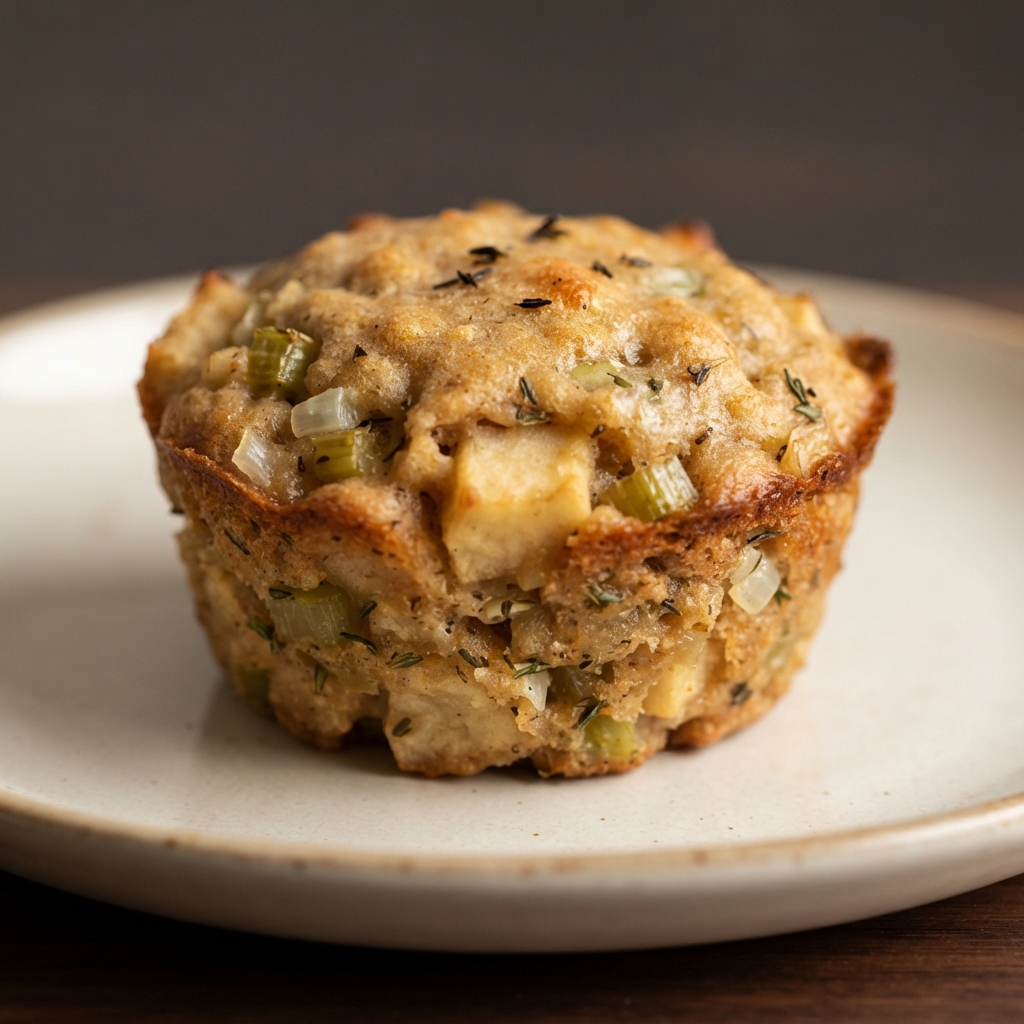 Apple-Thyme Stuffing Muffins