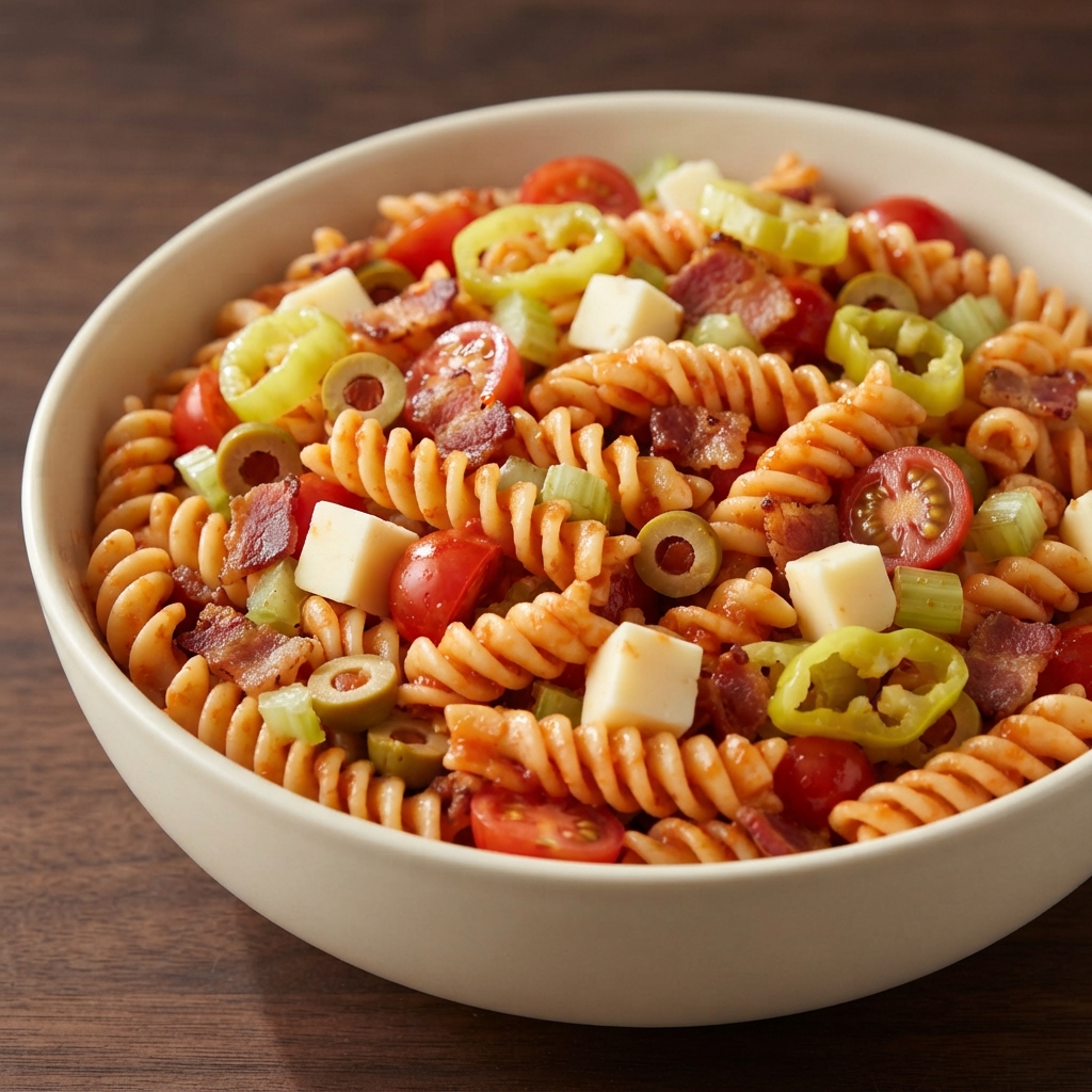 Bloody Mary Pasta Salad
