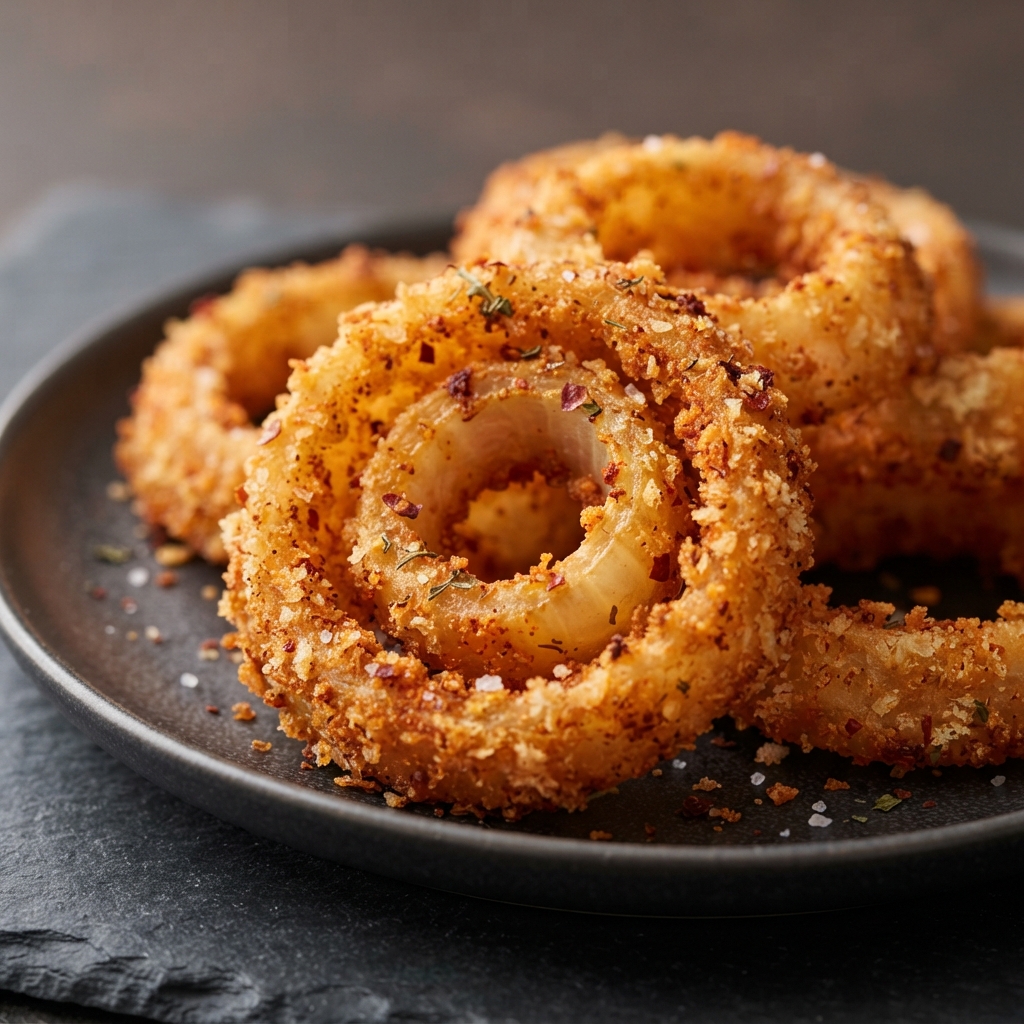 Air Fryer Chile-Lime Spiced Onion Rings