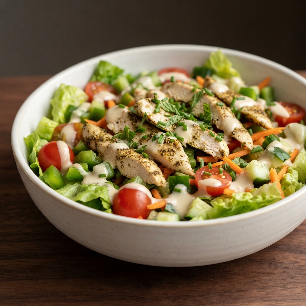 Lemon–Tahini Za’atar Chicken Salad