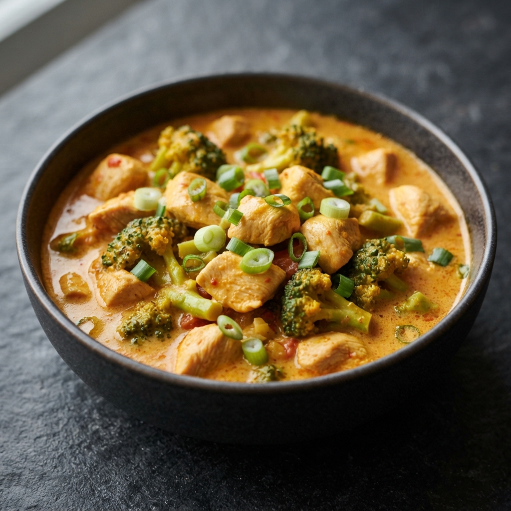 Creamy Chicken & Broccoli Coconut Curry
