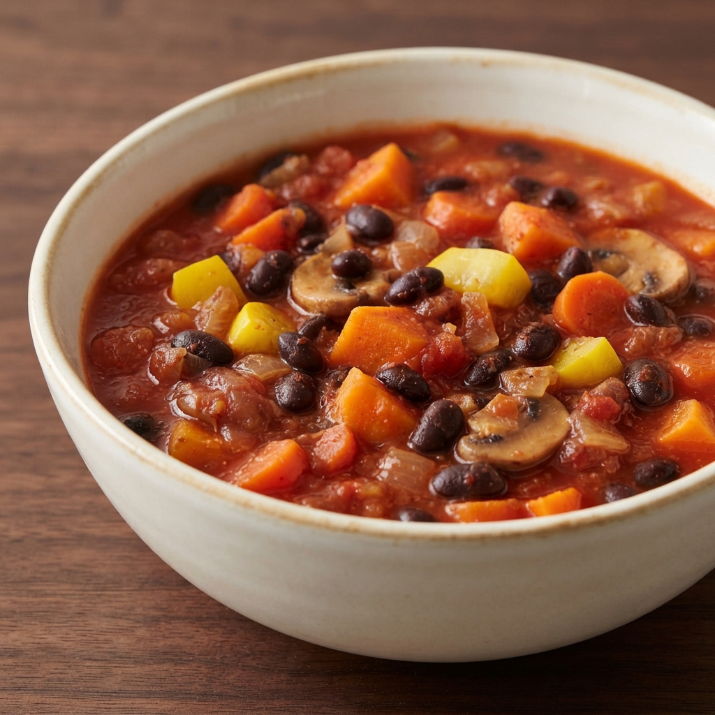 Hearty Black Bean Chili (Vegetarian)