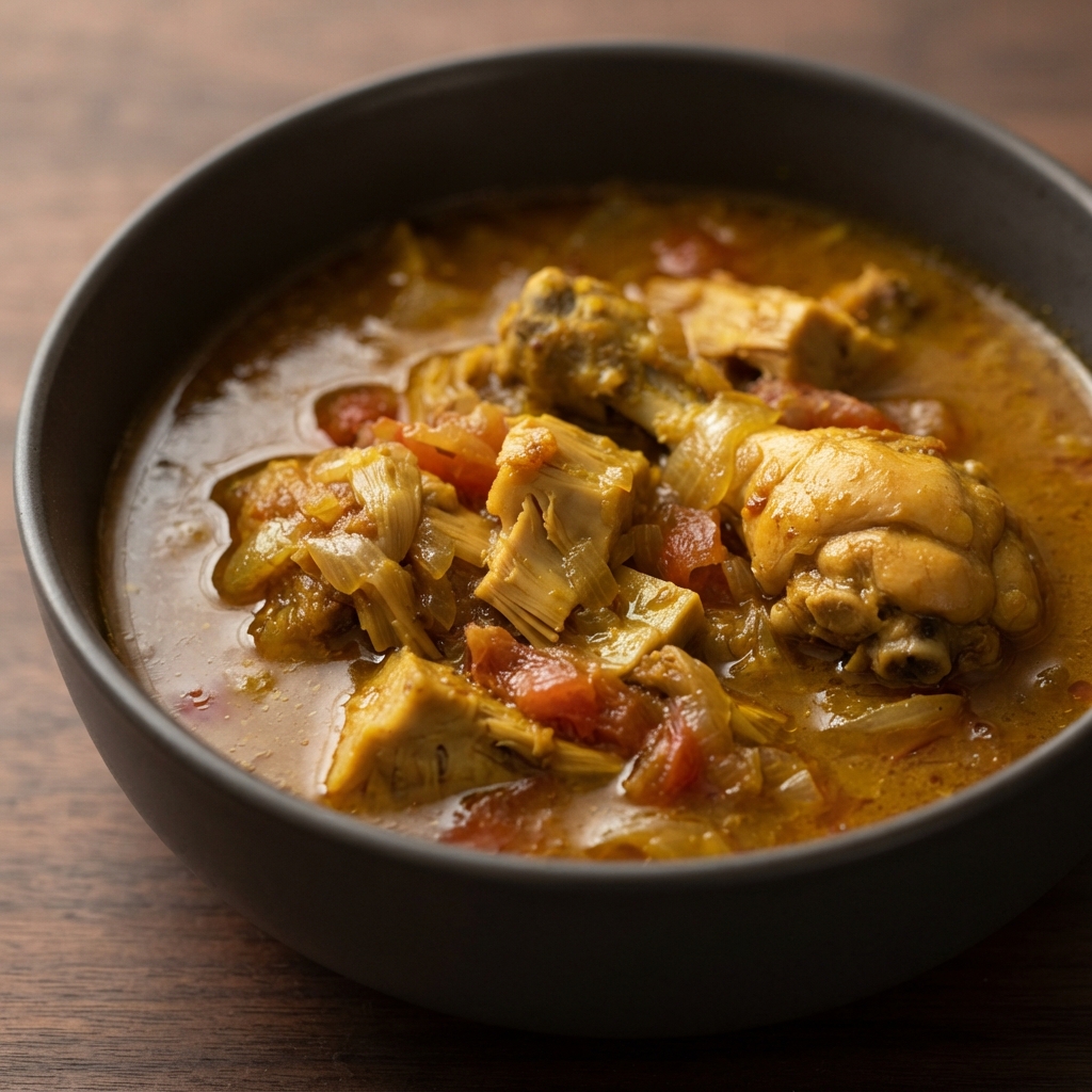 Burmese Chicken Curry with Young Jackfruit