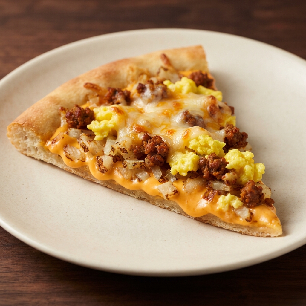 Chorizo and Hash Brown Breakfast Pizza