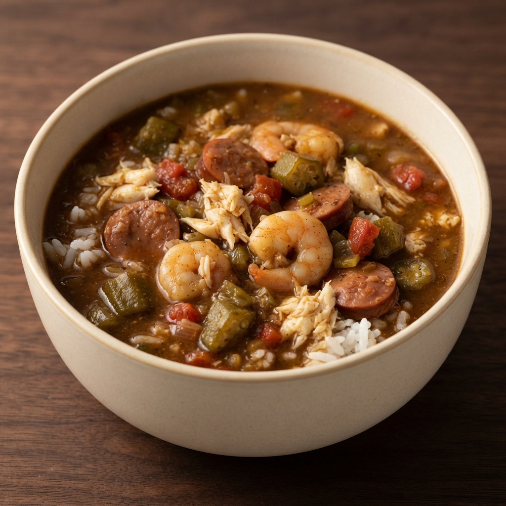 Classic New Orleans Creole Seafood Gumbo