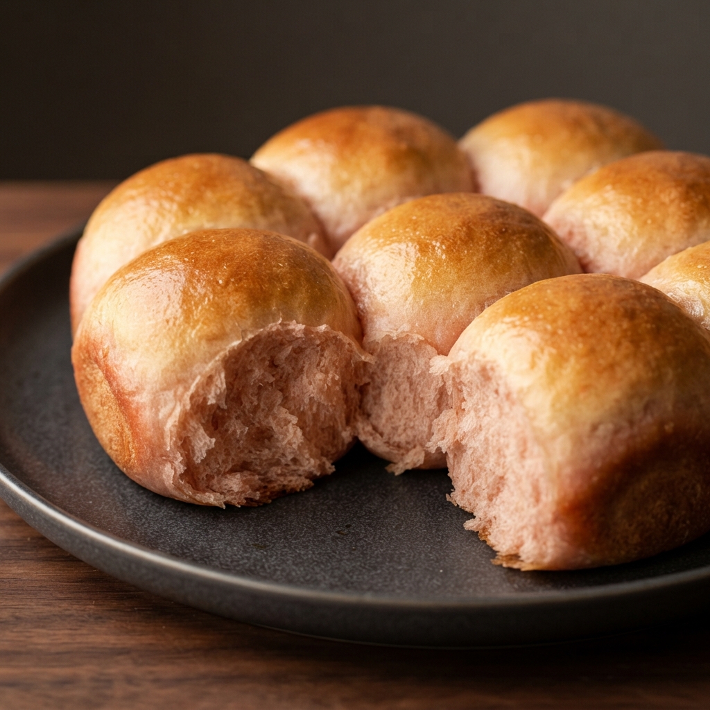 Blushing Refrigerator Dinner Rolls