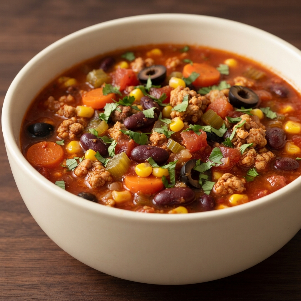 Ground Turkey Taco Soup